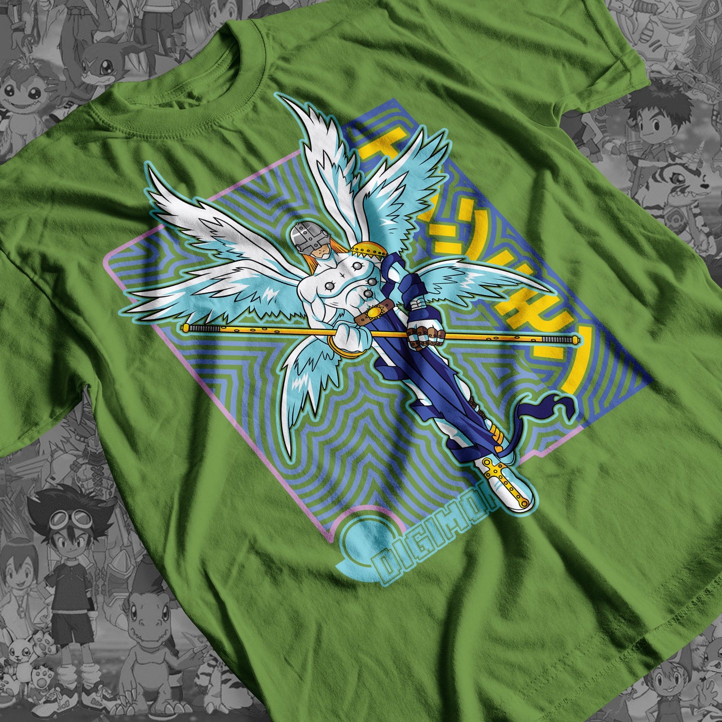 Digimon: Angemon 02 Premium Anime Design, High Quality DTF Print, 100% Cotton Shirt