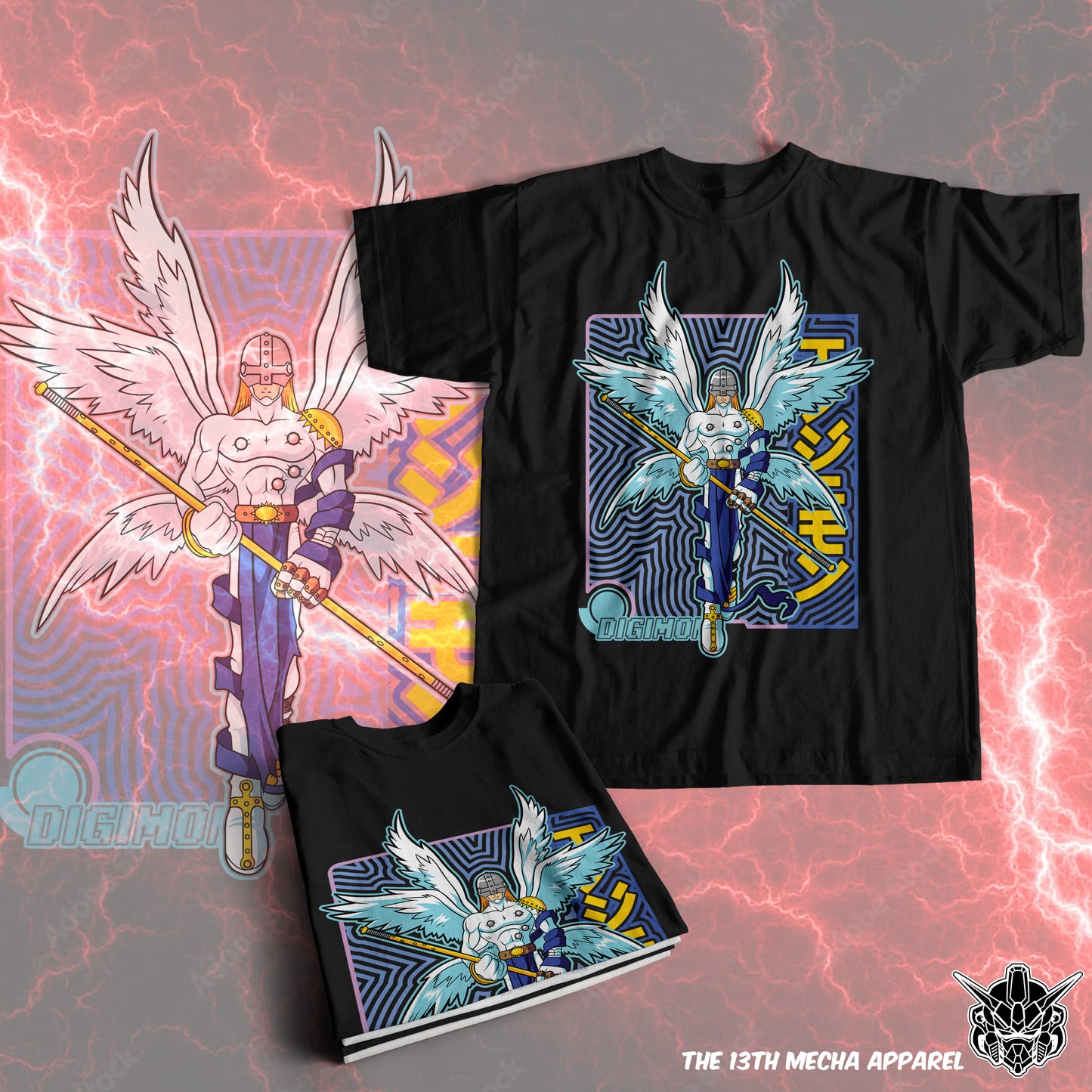 Digimon: Angewomon 02 Premium Anime Design, High Quality DTF Print, 100% Cotton Shirt
