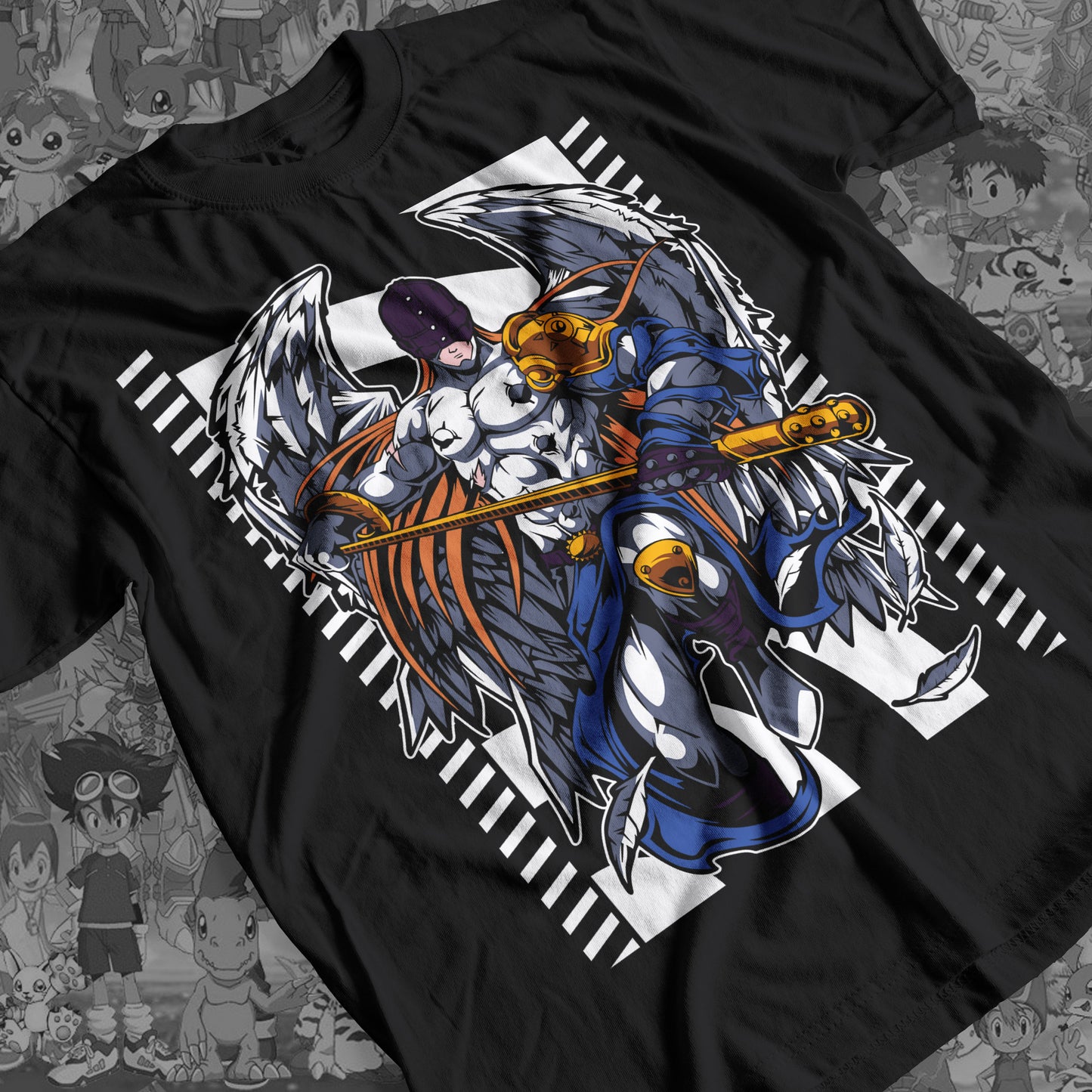 Digimon: Angemon 01 Premium Anime Design, High Quality DTF Print, 100% Cotton Shirt
