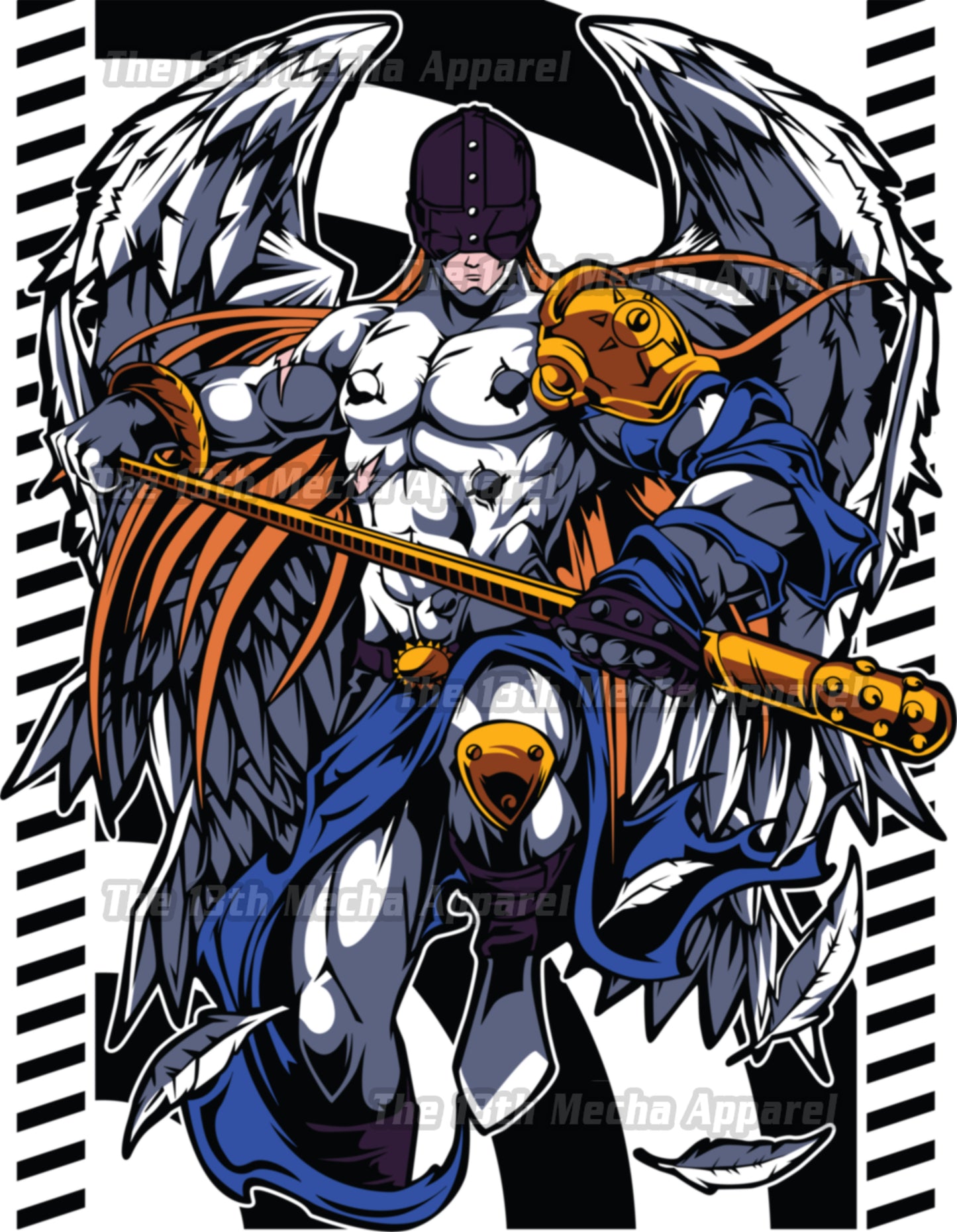 Digimon: Angemon 01 Premium Anime Design, High Quality DTF Print, 100% Cotton Shirt