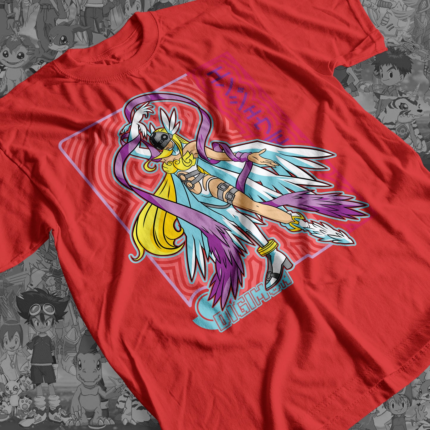 Digimon: Angewomon 02 Premium Anime Design, High Quality DTF Print, 100% Cotton Shirt