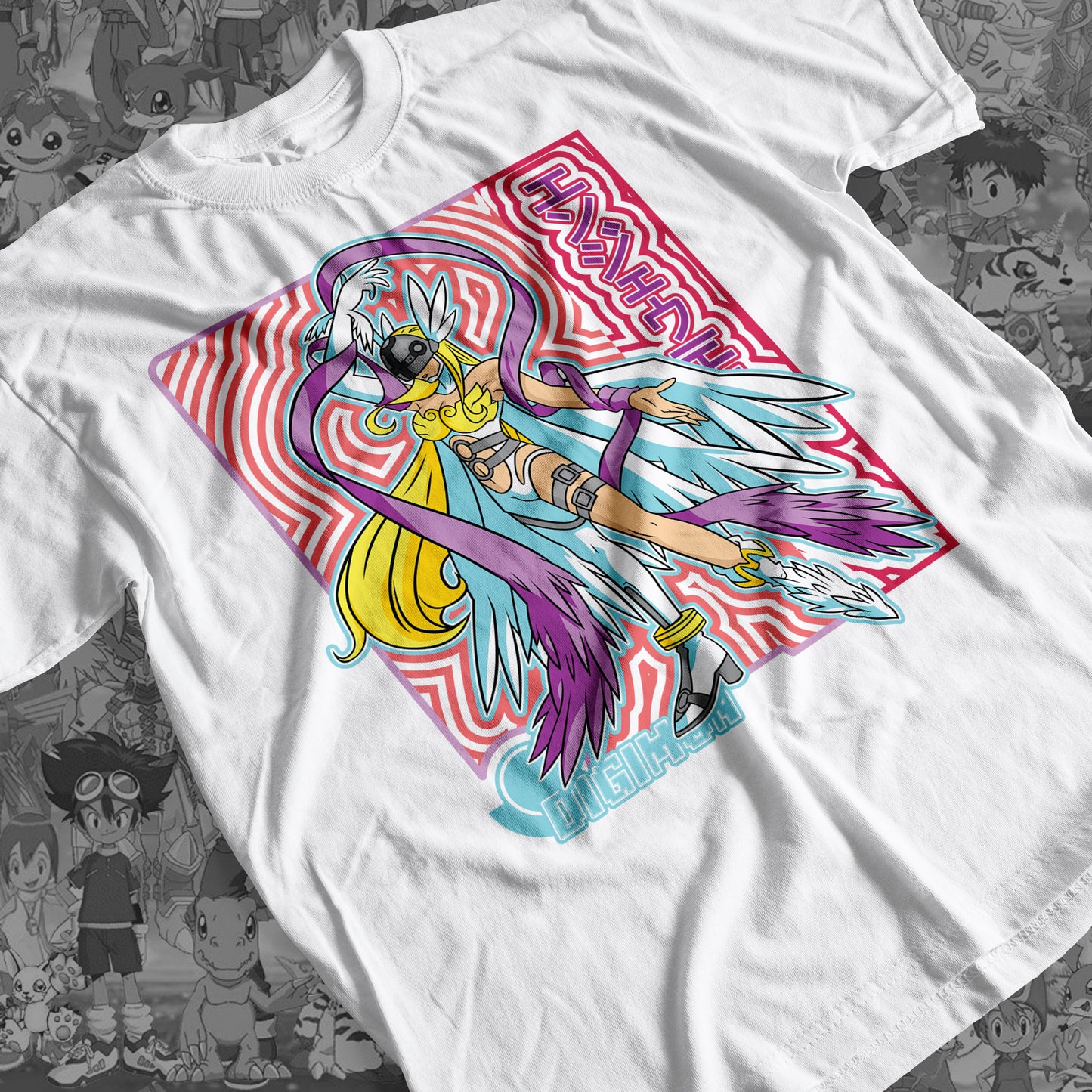 Digimon: Angewomon 02 Premium Anime Design, High Quality DTF Print, 100% Cotton Shirt