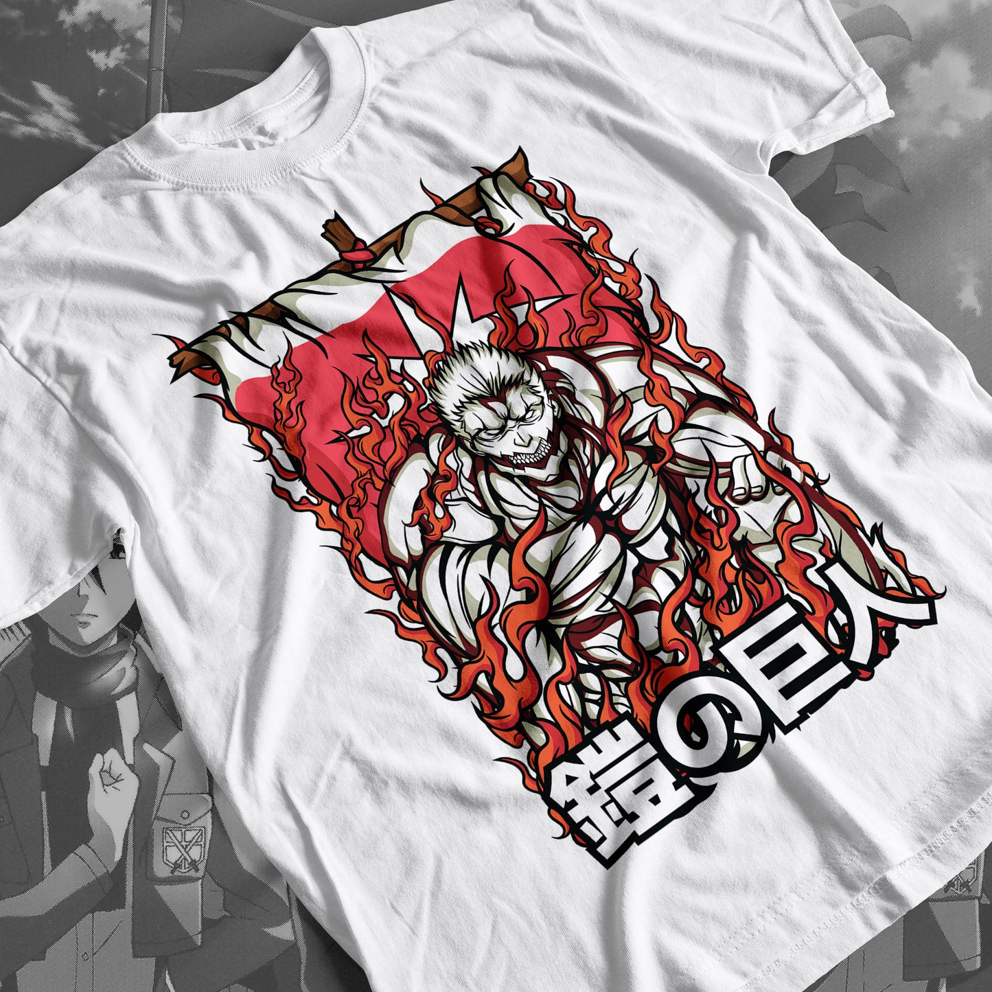 Attack on Titan - Armored Titan 01 Premium Anime Design, High Quality DTF Print, 100% Cotton Shirt