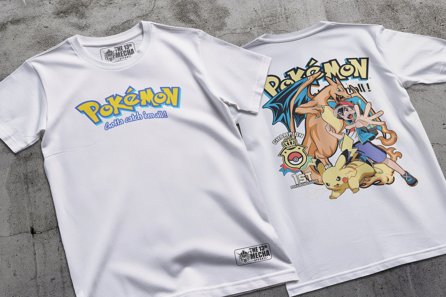 Pokemon - Ash Ketchum 03 Premium Anime Design, High Quality DTF Print, 100% Cotton Shirt