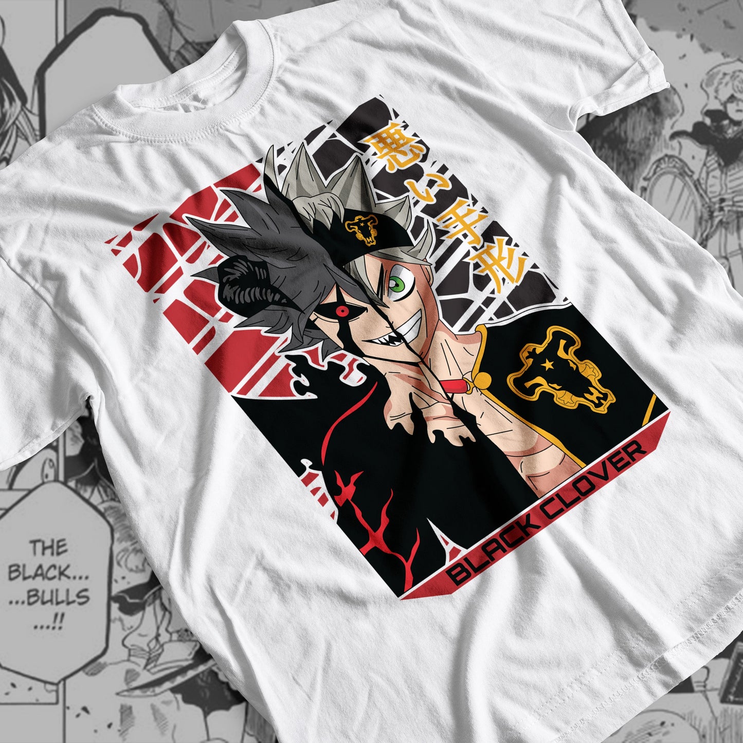 Black Clover - Asta-Liebe 01 Premium Anime Design, High Quality DTF Print, 100% Cotton Shirt