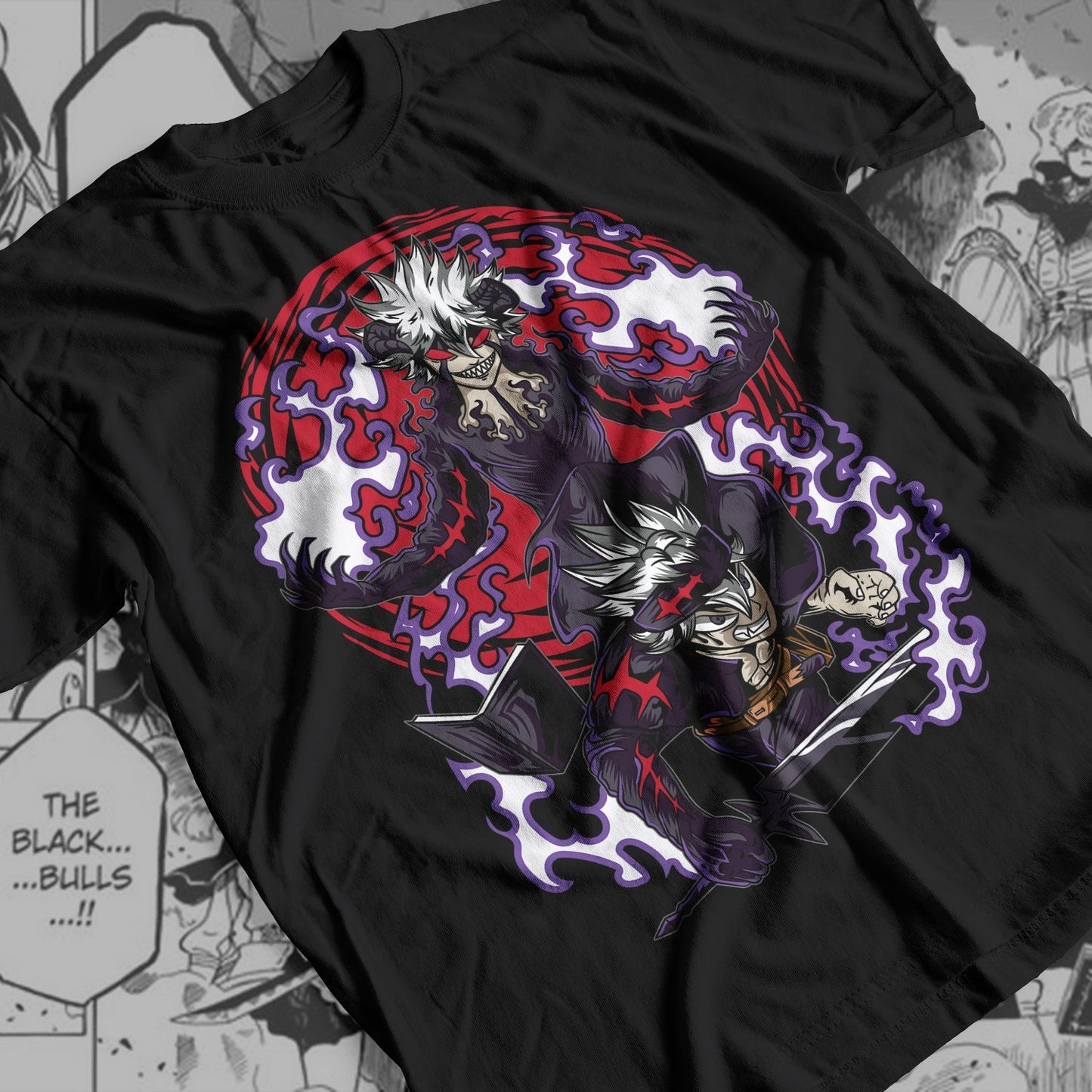 Black Clover - Asta-Liebe 02 Premium Anime Design, High Quality DTF Print, 100% Cotton Shirt