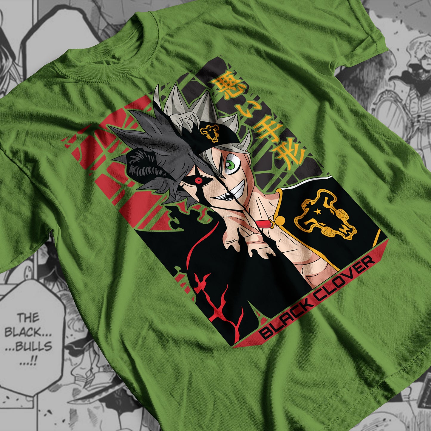 Black Clover - Asta-Liebe 01 Premium Anime Design, High Quality DTF Print, 100% Cotton Shirt