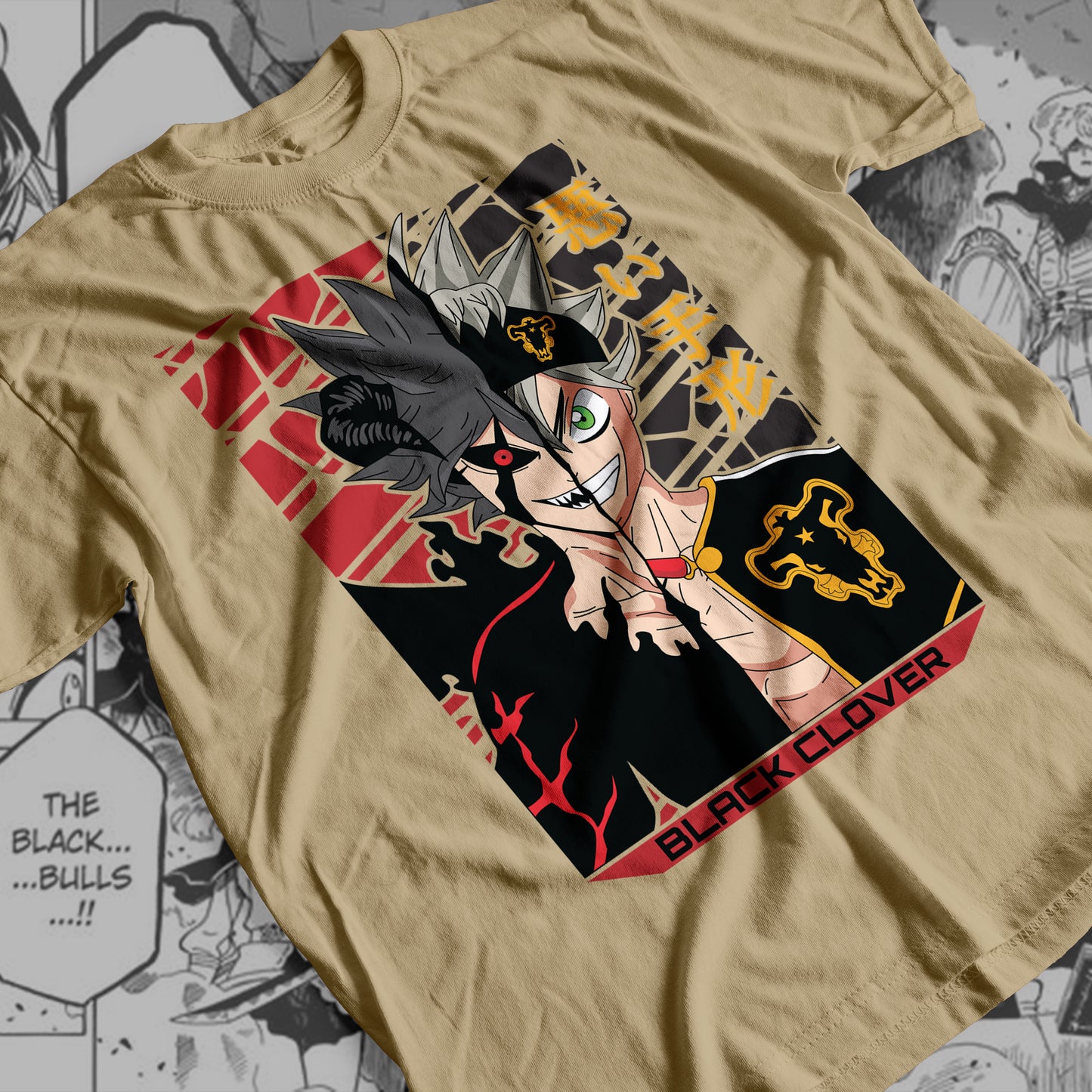 Black Clover - Asta-Liebe 01 Premium Anime Design, High Quality DTF Print, 100% Cotton Shirt