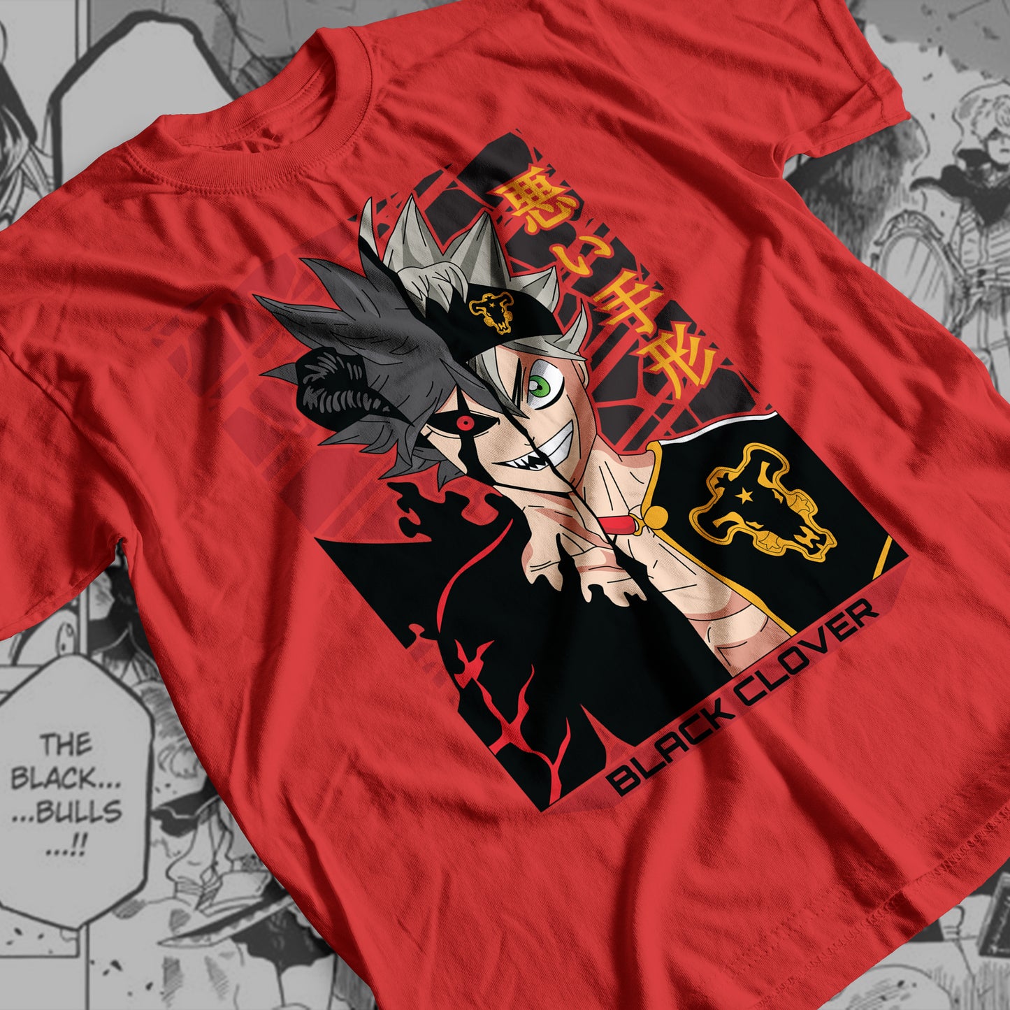 Black Clover - Asta-Liebe 01 Premium Anime Design, High Quality DTF Print, 100% Cotton Shirt