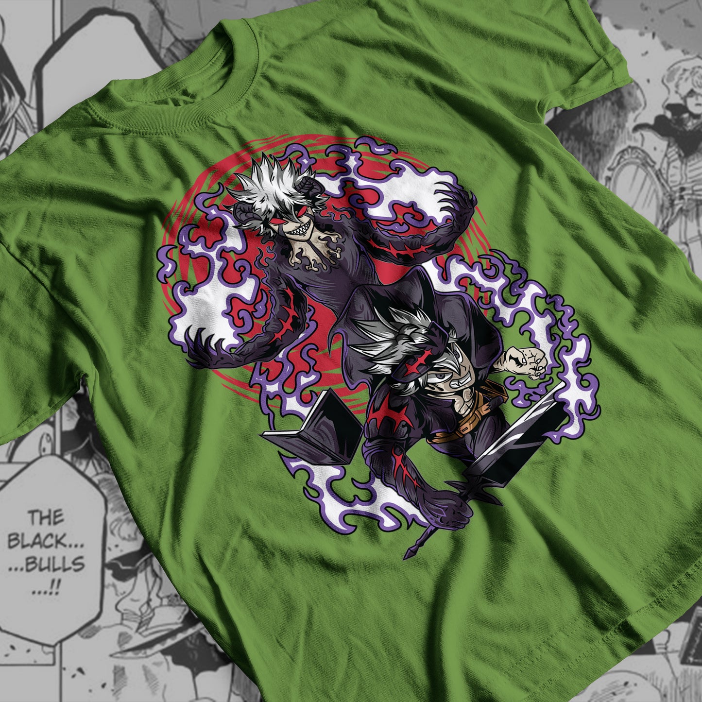 Black Clover - Asta-Liebe 02 Premium Anime Design, High Quality DTF Print, 100% Cotton Shirt