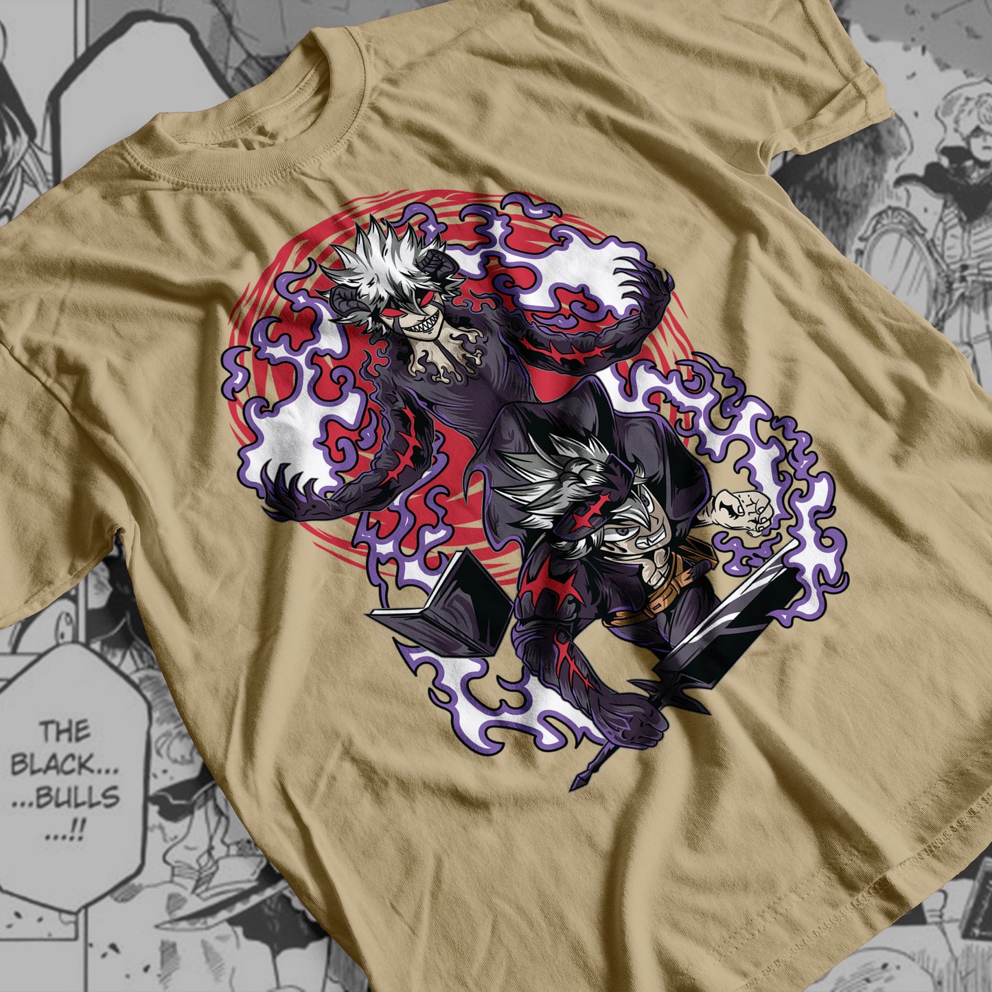 Black Clover - Asta-Liebe 02 Premium Anime Design, High Quality DTF Print, 100% Cotton Shirt