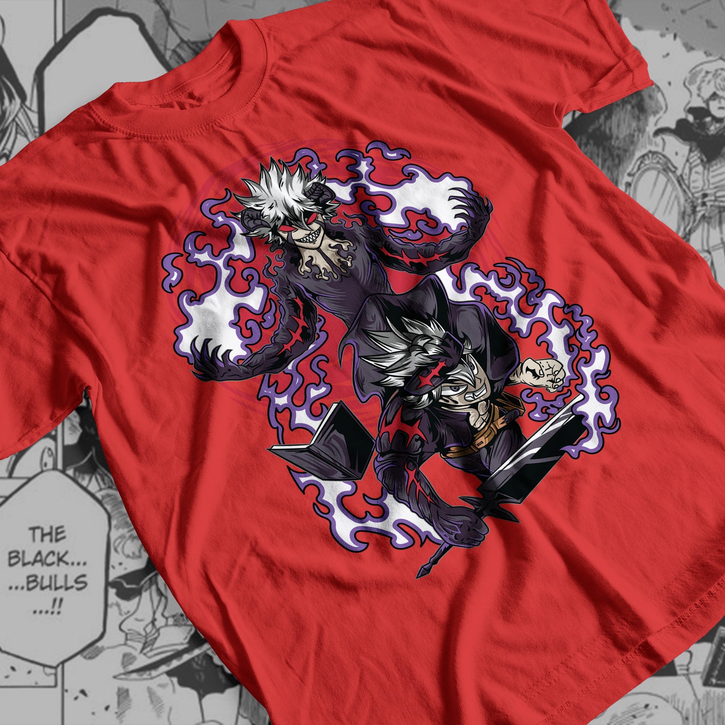 Black Clover - Asta-Liebe 02 Premium Anime Design, High Quality DTF Print, 100% Cotton Shirt