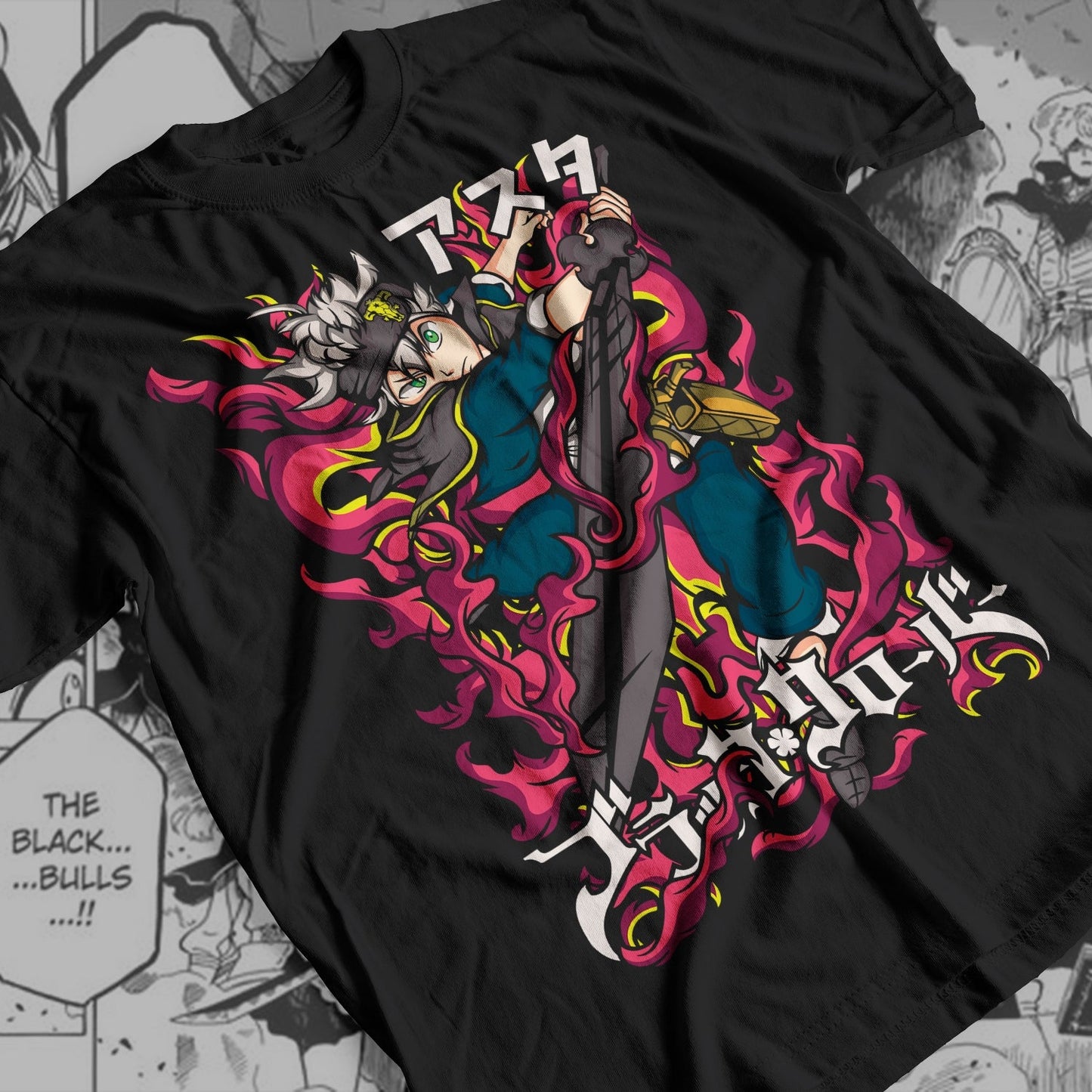 Black Clover - Asta 02 Premium Anime Design, High Quality DTF Print, 100% Cotton Shirt