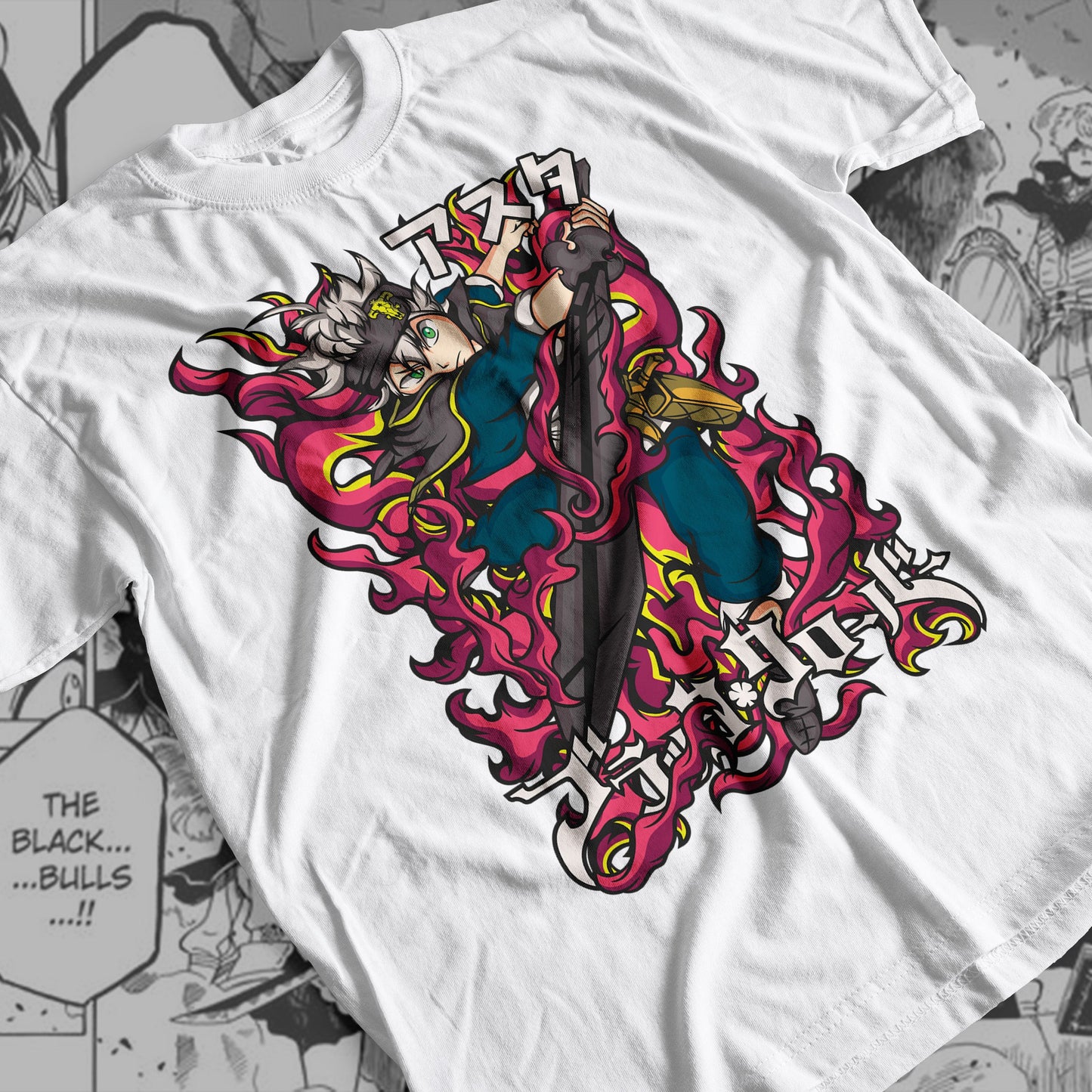 Black Clover - Asta 02 Premium Anime Design, High Quality DTF Print, 100% Cotton Shirt