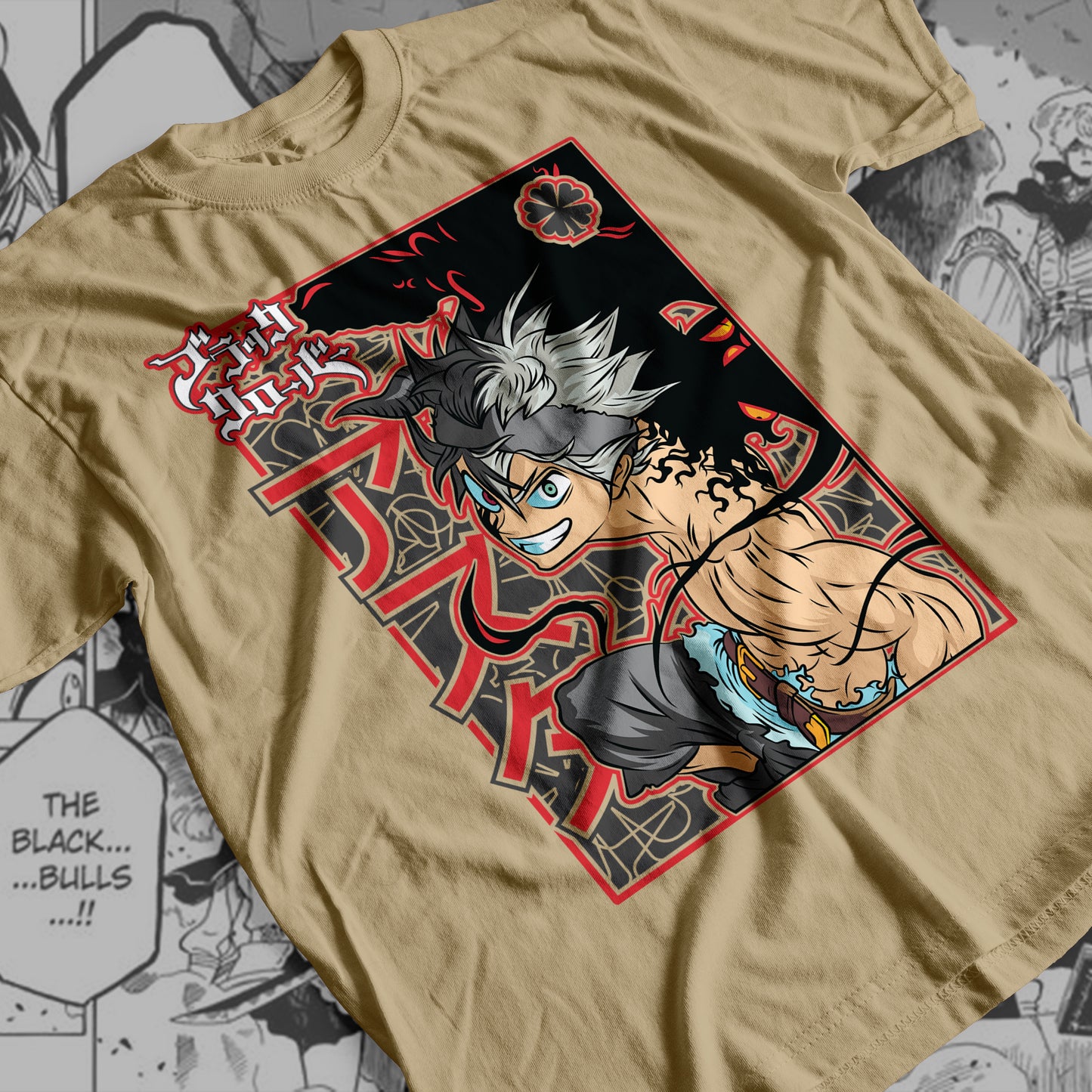 Black Clover - Asta 01 Premium Anime Design, High Quality DTF Print, 100% Cotton Shirt