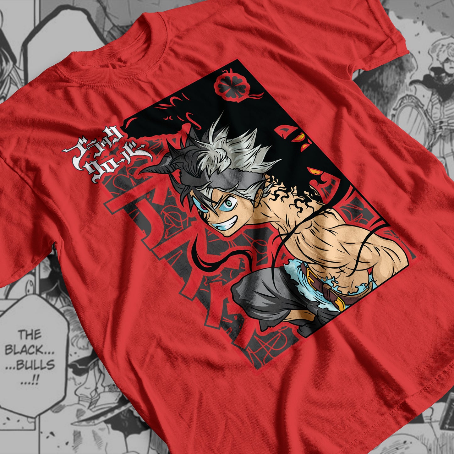 Black Clover - Asta 01 Premium Anime Design, High Quality DTF Print, 100% Cotton Shirt