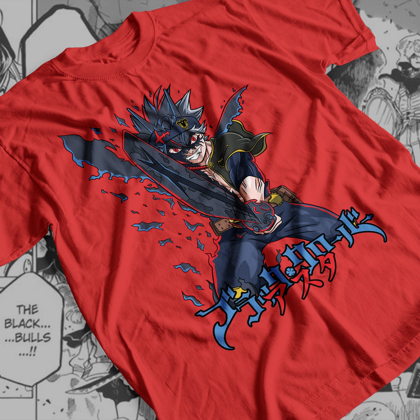 Black Clover - Asta 05 Premium Anime Design, High Quality DTF Print, 100% Cotton Shirt
