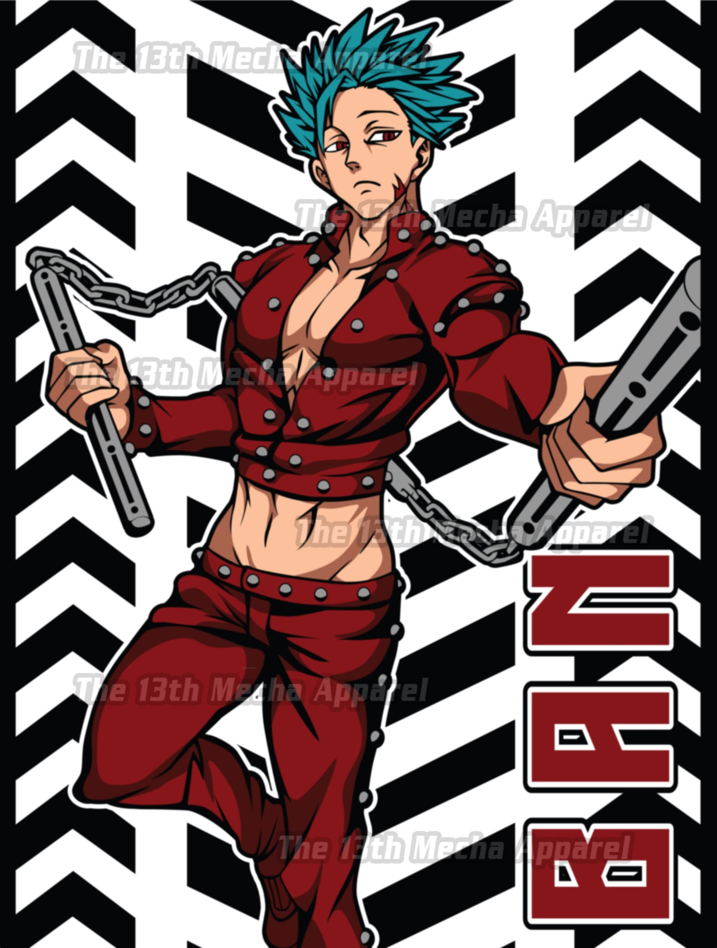 7 Deadly Sins Fox Sin of Greed - Ban 03 Premium Anime Design, High Quality DTF Print, 100% Cotton Shirt