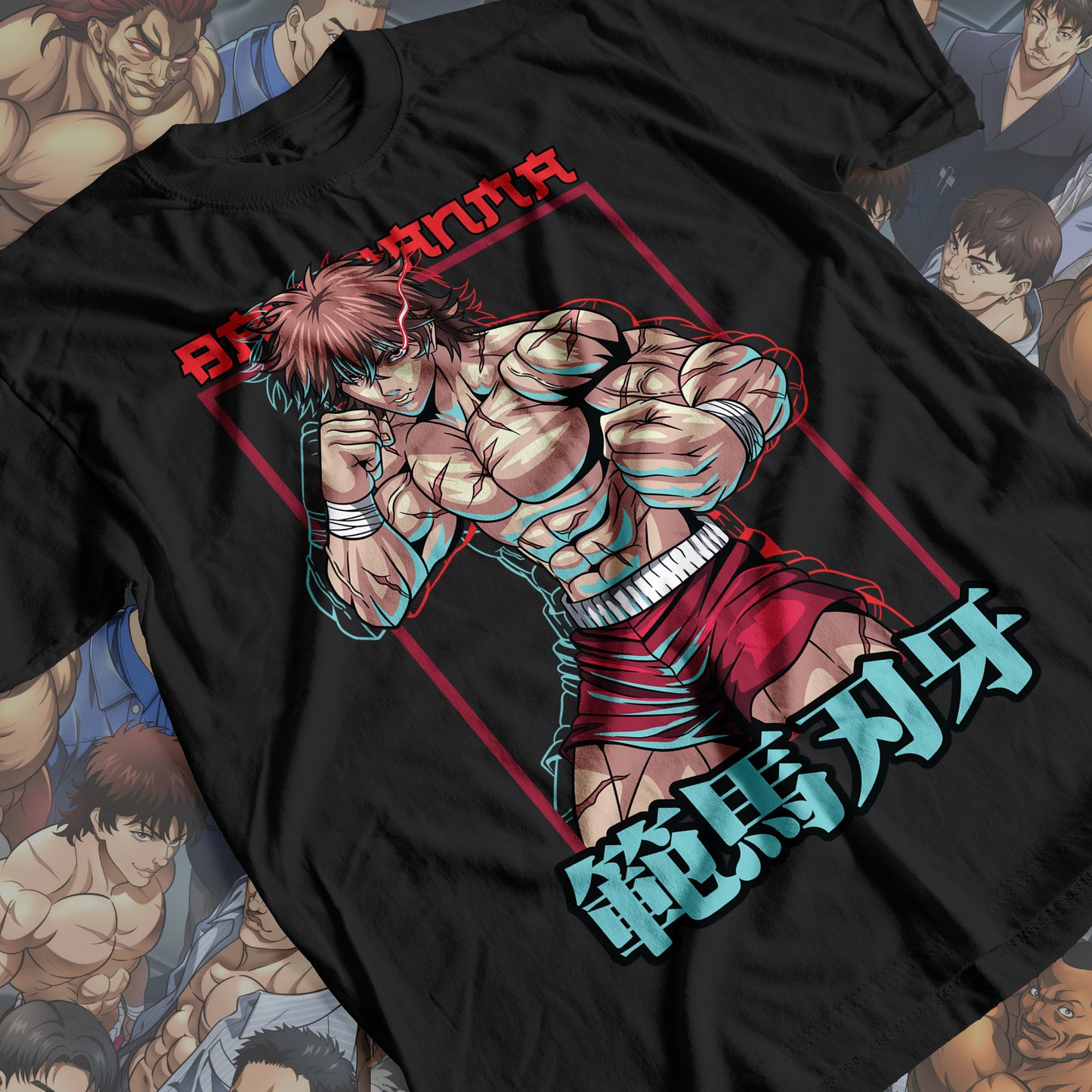 Baki the Grappler - Baki Hanma 01 Premium Anime Design, High Quality DTF Print, 100% Cotton Shirt