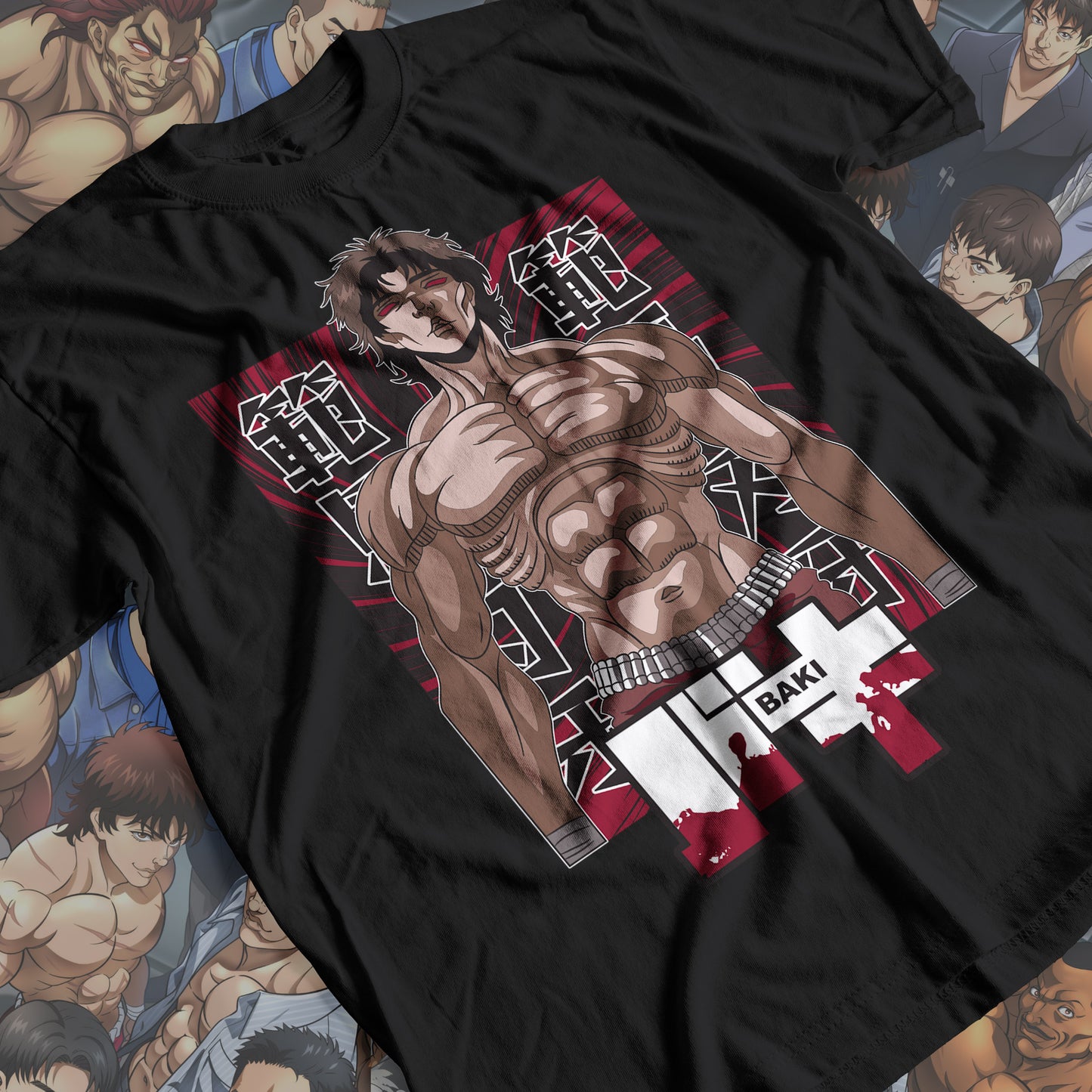 Baki the Grappler - Baki Hanma 03 Premium Anime Design, High Quality DTF Print, 100% Cotton Shirt