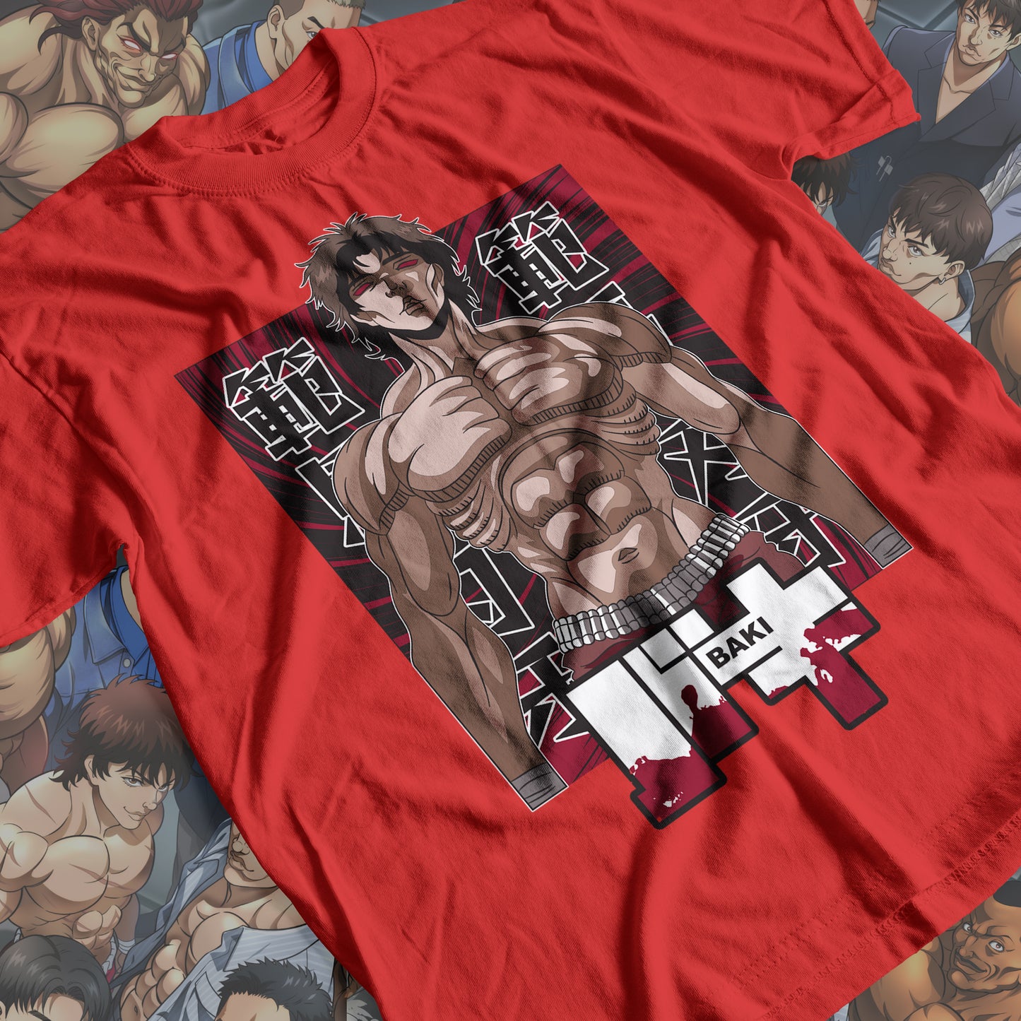 Baki the Grappler - Baki Hanma 03 Premium Anime Design, High Quality DTF Print, 100% Cotton Shirt