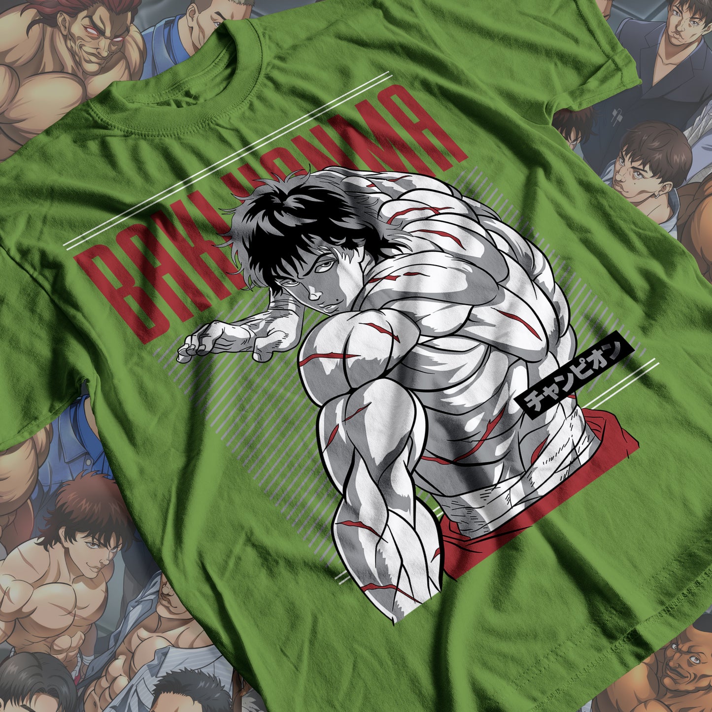 Baki the Grappler - Baki Hanma 04 Premium Anime Design, High Quality DTF Print, 100% Cotton Shirt