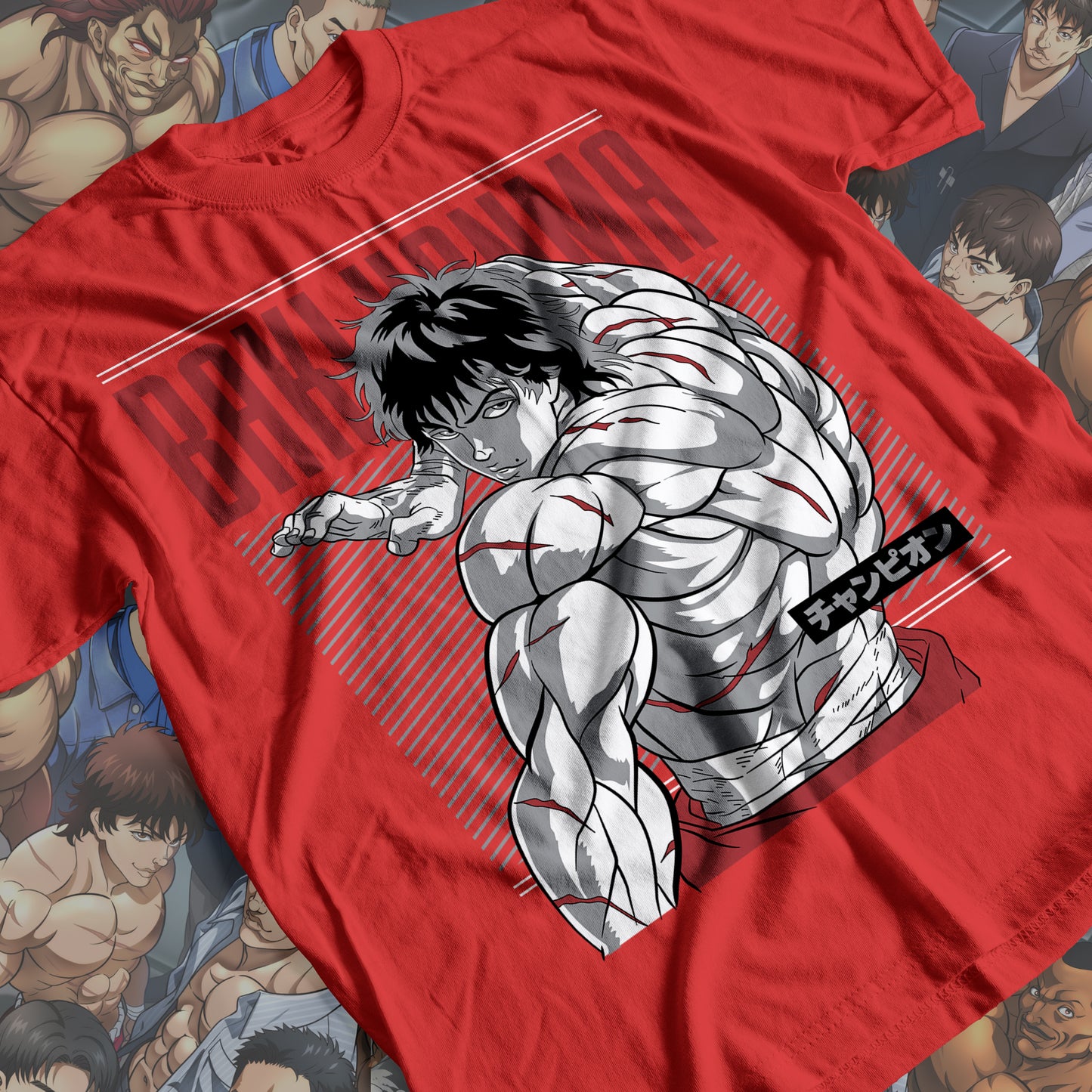 Baki the Grappler - Baki Hanma 04 Premium Anime Design, High Quality DTF Print, 100% Cotton Shirt