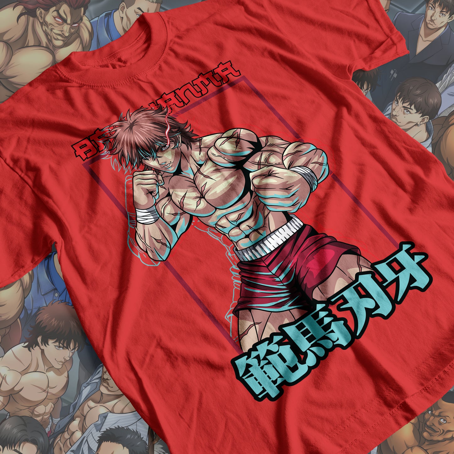 Baki the Grappler - Baki Hanma 01 Premium Anime Design, High Quality DTF Print, 100% Cotton Shirt
