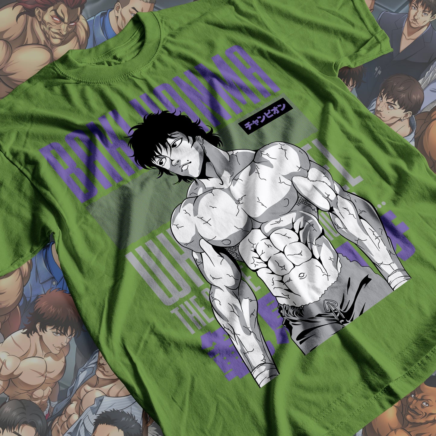 Baki the Grappler - Baki Hanma 02 Premium Anime Design, High Quality DTF Print, 100% Cotton Shirt