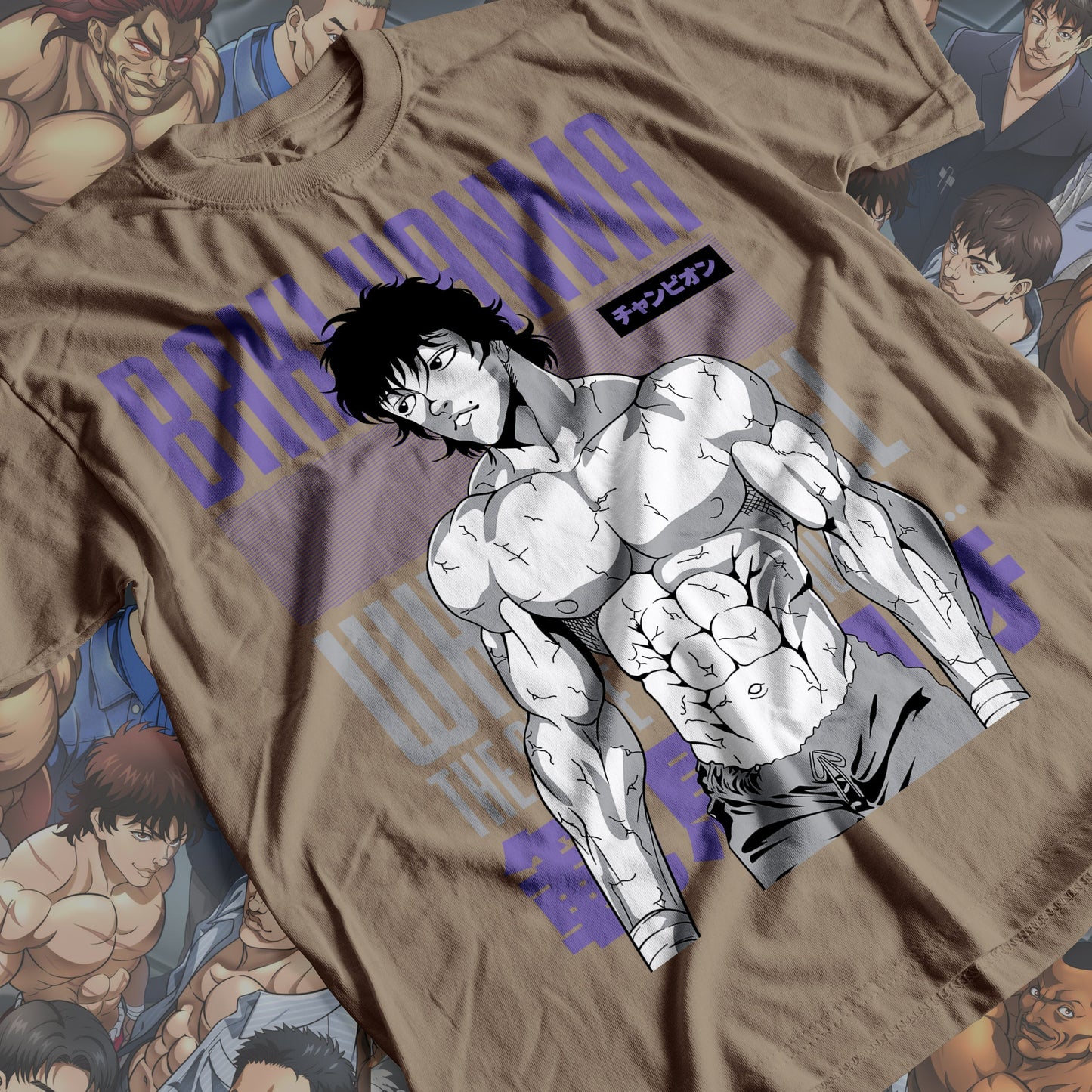 Baki the Grappler - Baki Hanma 02 Premium Anime Design, High Quality DTF Print, 100% Cotton Shirt