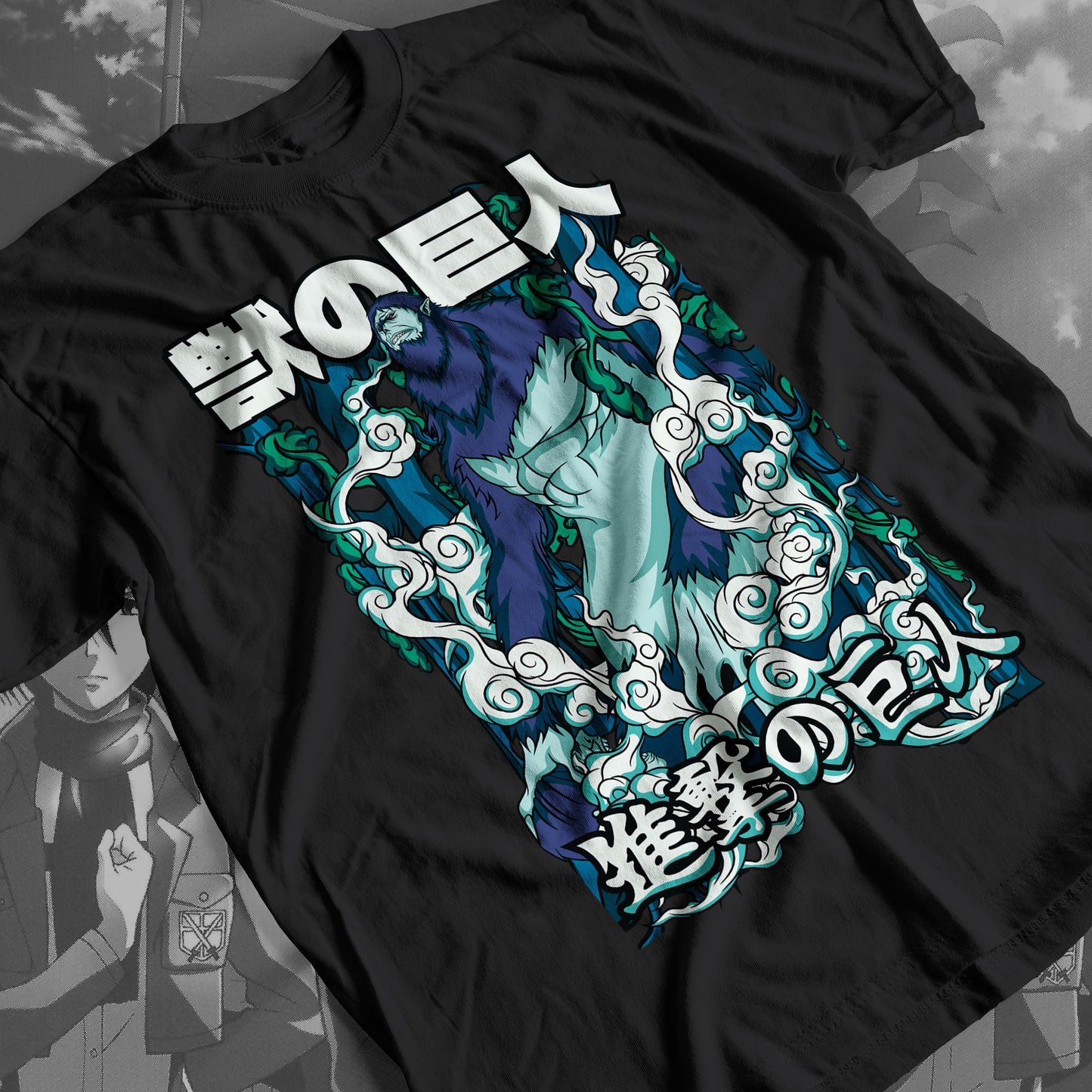 Attack on Titan - Beast Titan 01 Premium Anime Design, High Quality DTF Print, 100% Cotton Shirt