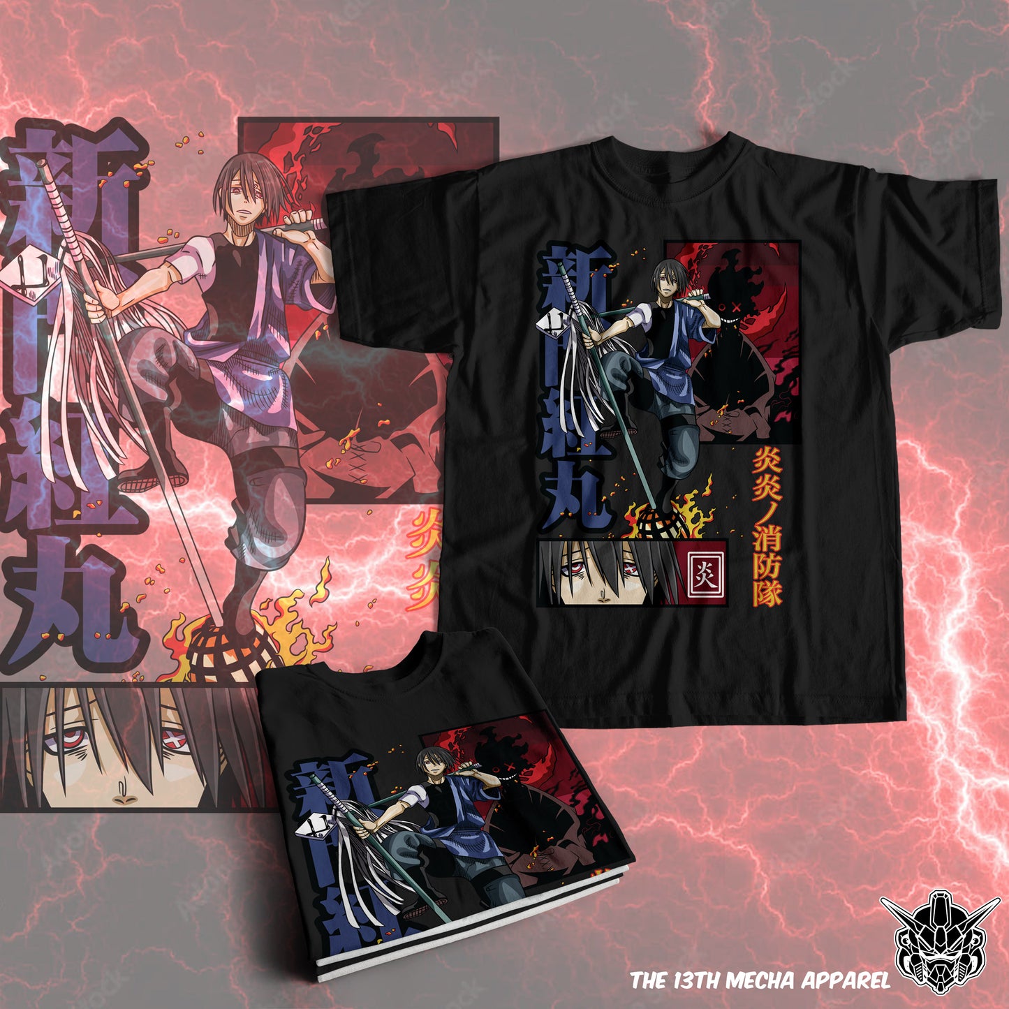 Fire Force- Benimaru Shinmon 01 Premium Anime Design, High Quality DTF Print, 100% Cotton Shirt