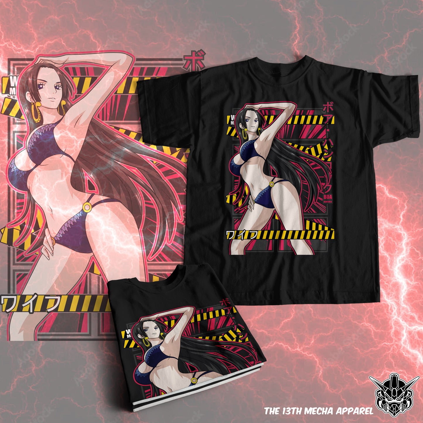 Waifu - Boa Hancock Premium Anime Design, High Quality DTF Print, 100% Cotton Shirt