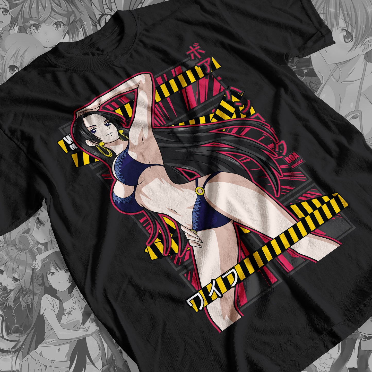 Waifu - Boa Hancock Premium Anime Design, High Quality DTF Print, 100% Cotton Shirt