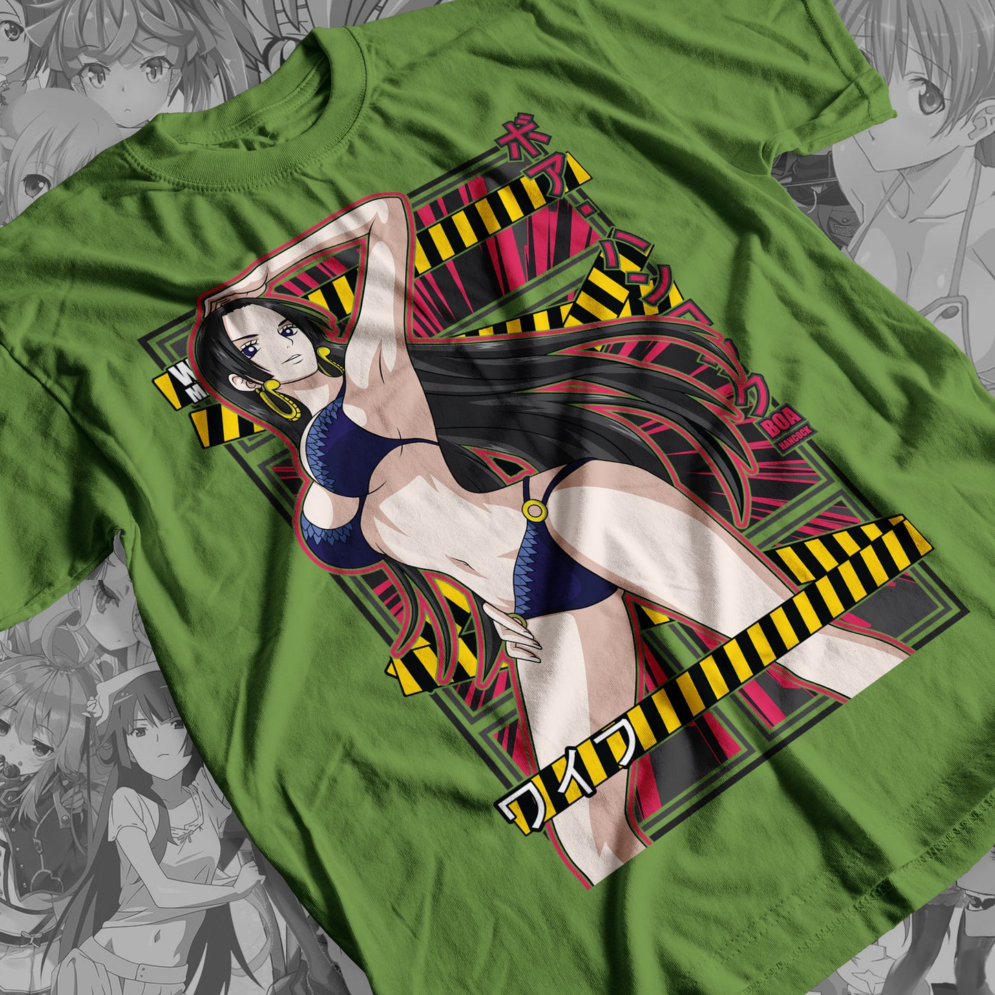 Waifu - Boa Hancock Premium Anime Design, High Quality DTF Print, 100% Cotton Shirt