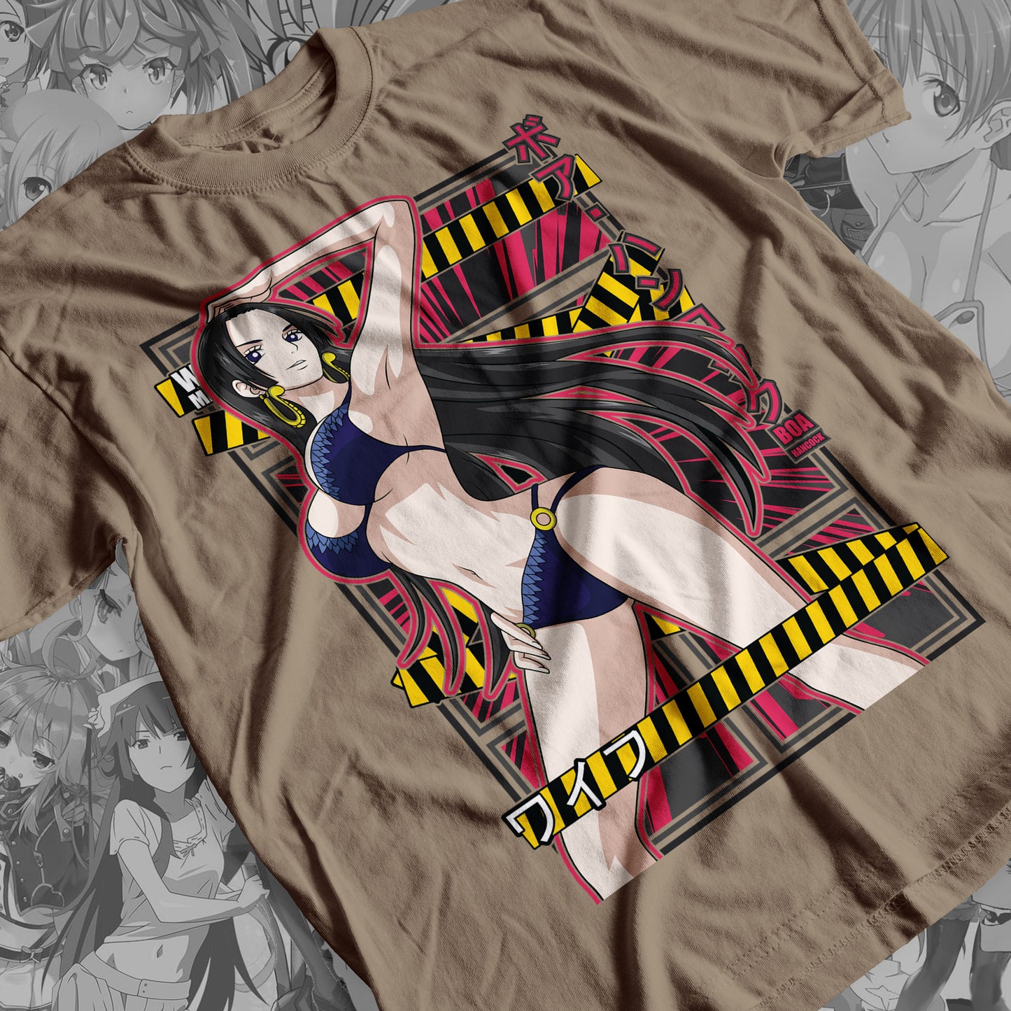 Waifu - Boa Hancock Premium Anime Design, High Quality DTF Print, 100% Cotton Shirt