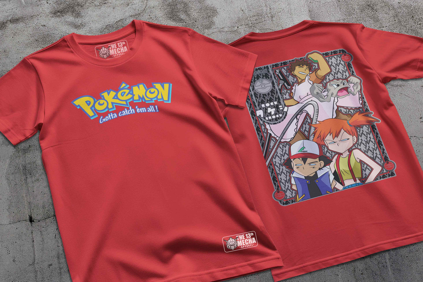 Pokemon - Brock 01 Premium Anime Design, High Quality DTF Print, 100% Cotton Shirt