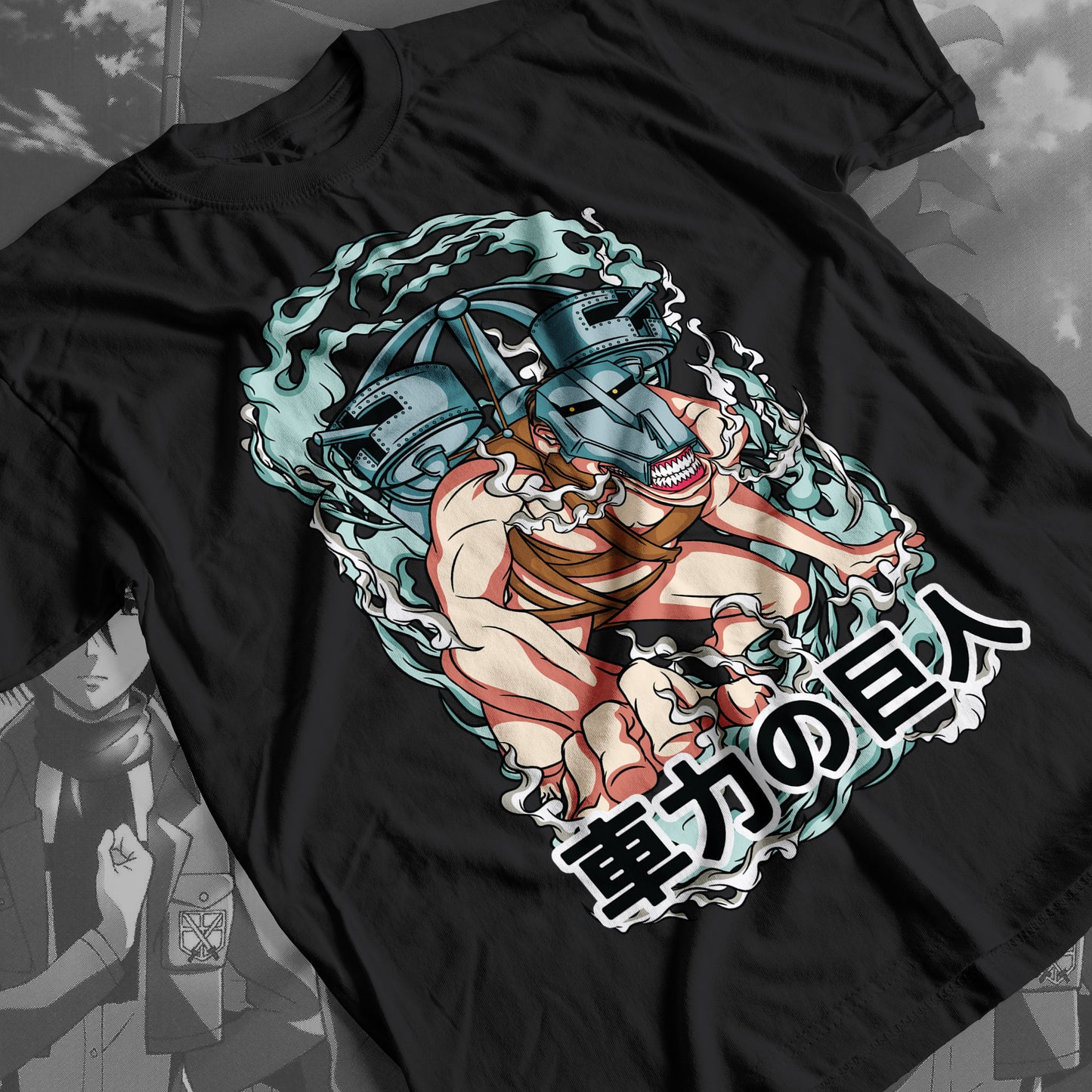 Attack on Titan - Cart Titan 01 Premium Anime Design, High Quality DTF Print, 100% Cotton Shirt