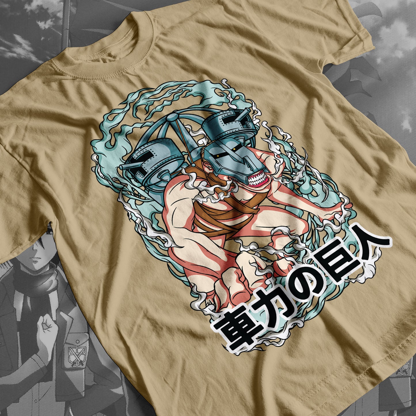 Attack on Titan - Cart Titan 01 Premium Anime Design, High Quality DTF Print, 100% Cotton Shirt