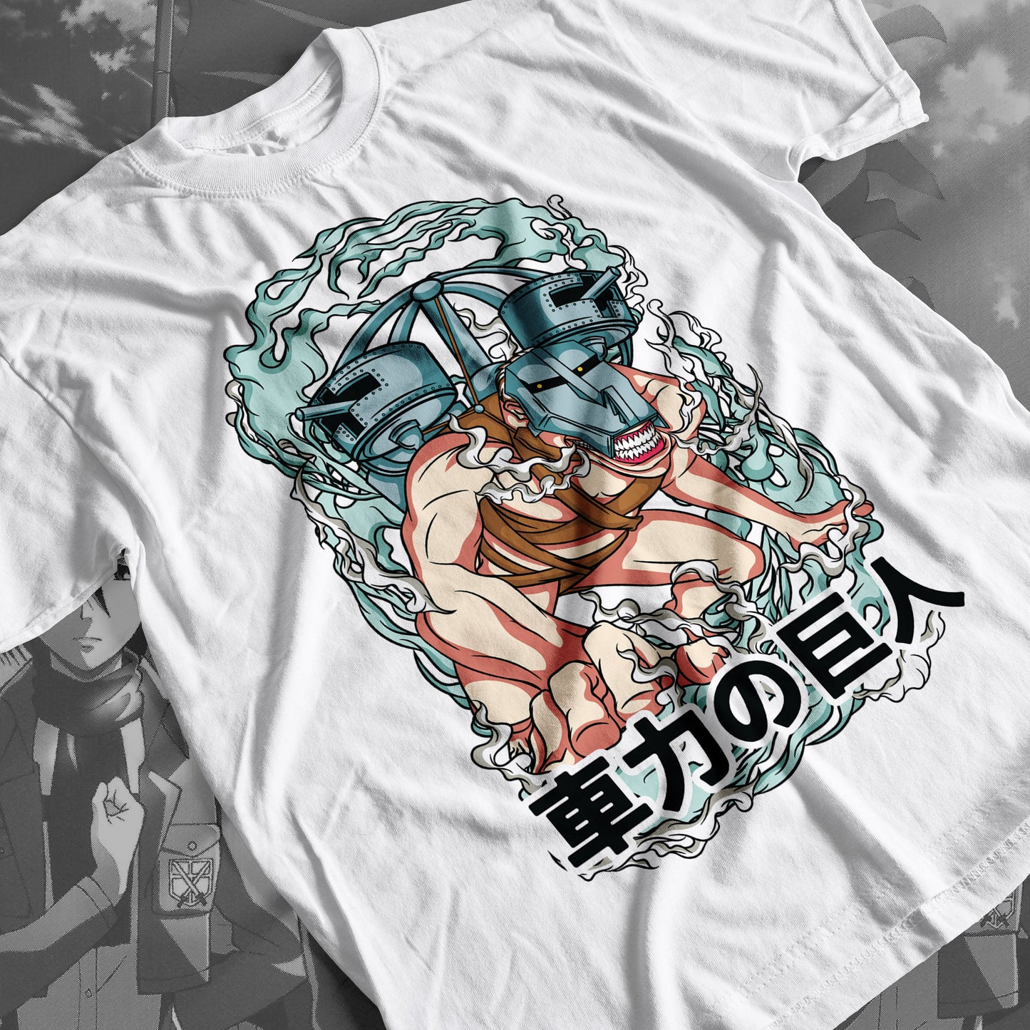 Attack on Titan - Cart Titan 01 Premium Anime Design, High Quality DTF Print, 100% Cotton Shirt