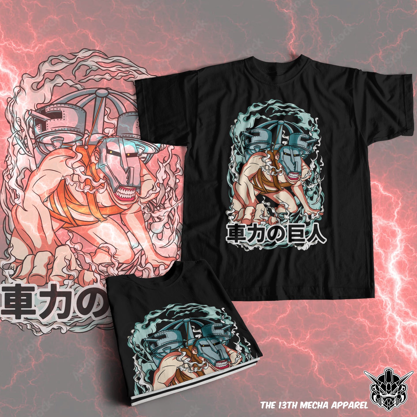 Attack on Titan - Cart Titan 01 Premium Anime Design, High Quality DTF Print, 100% Cotton Shirt