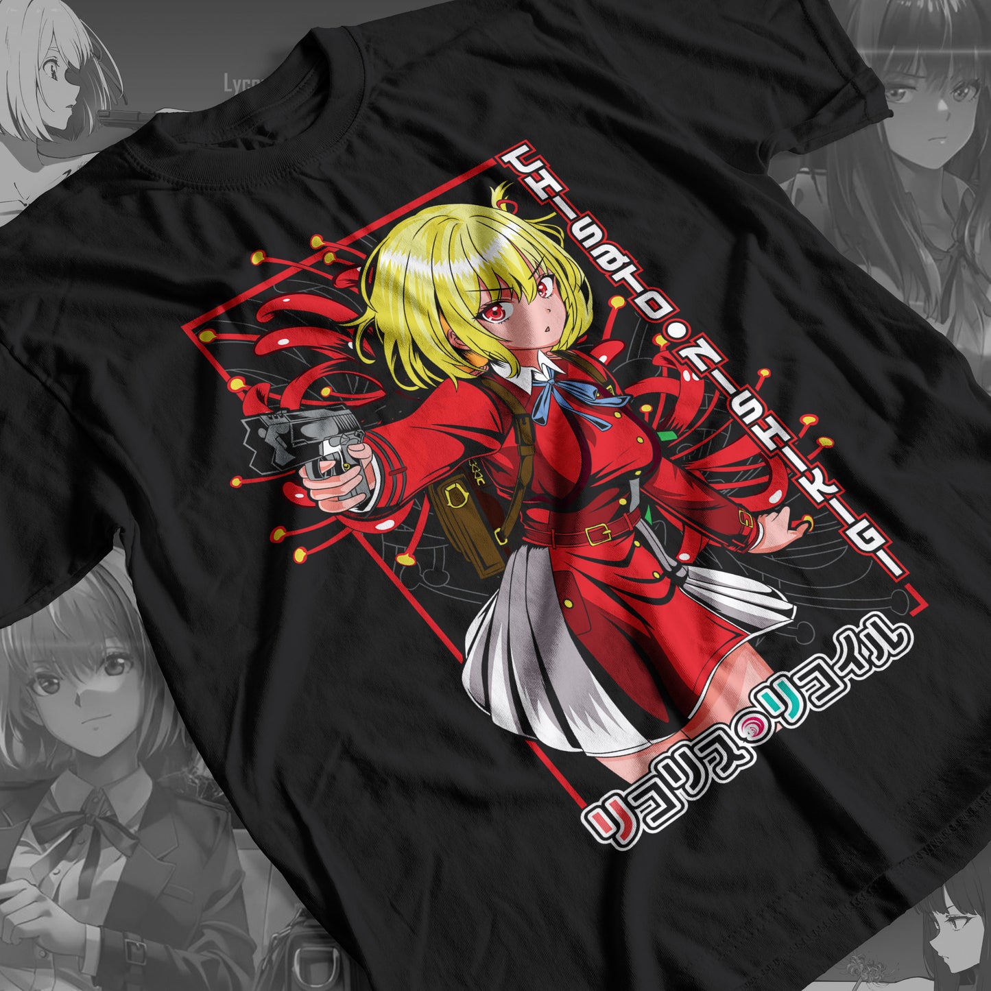 Lycoris Recoil - Chisato 01 Premium Anime Design, High Quality DTF Print, 100% Cotton Shirt