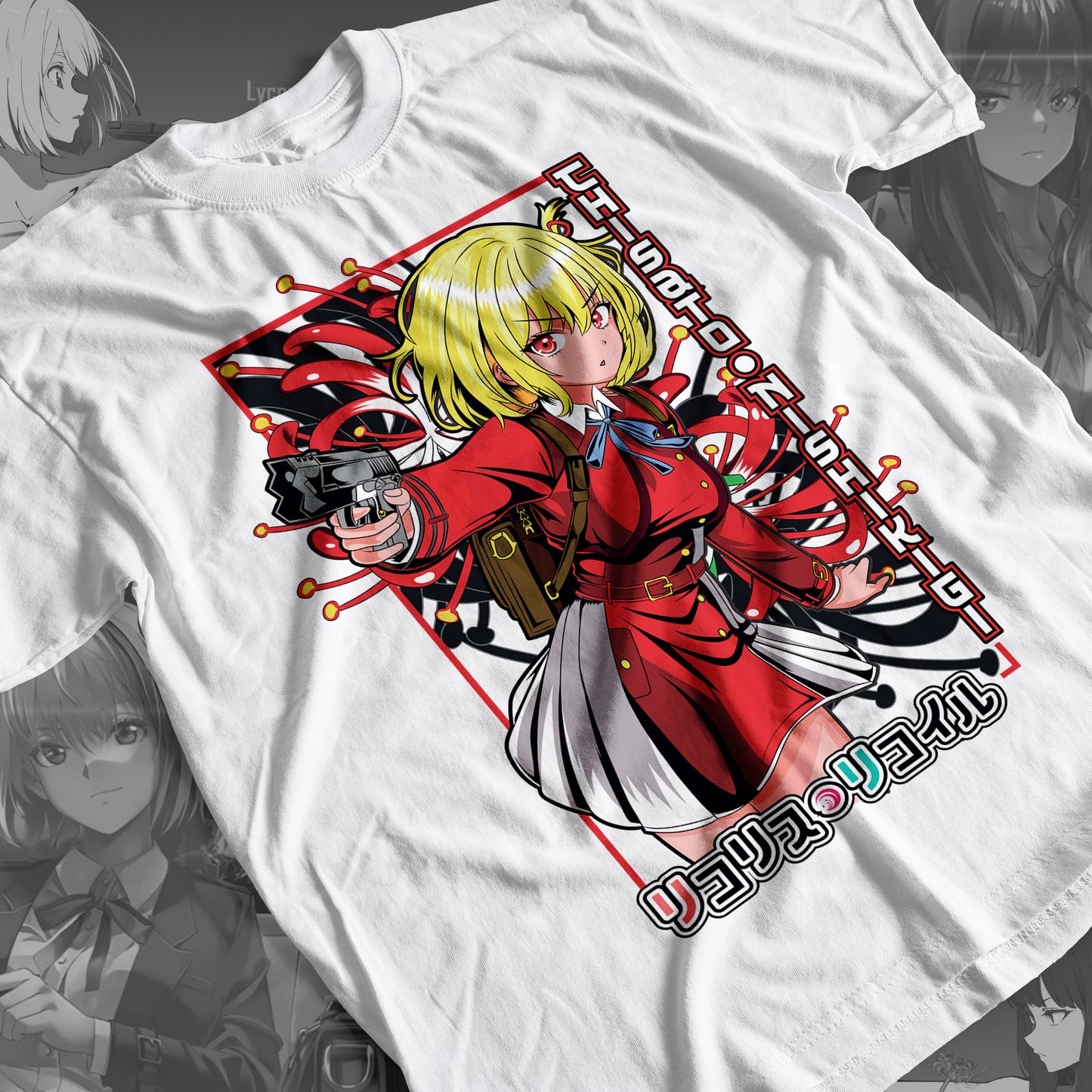 Lycoris Recoil - Chisato 01 Premium Anime Design, High Quality DTF Print, 100% Cotton Shirt