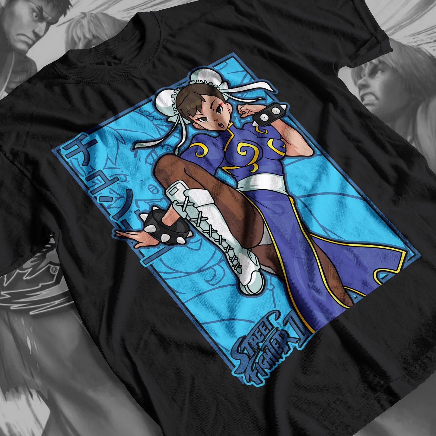 Street Fighter - Chunli 01 Premium Anime Design, High Quality DTF Print, 100% Cotton Shirt