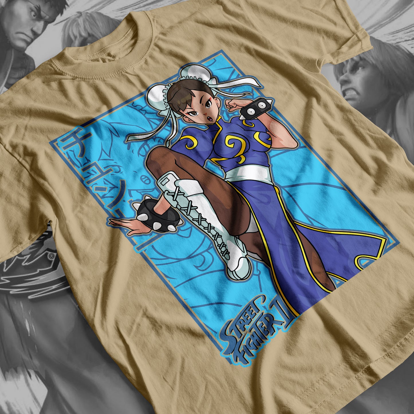 Street Fighter - Chunli 01 Premium Anime Design, High Quality DTF Print, 100% Cotton Shirt
