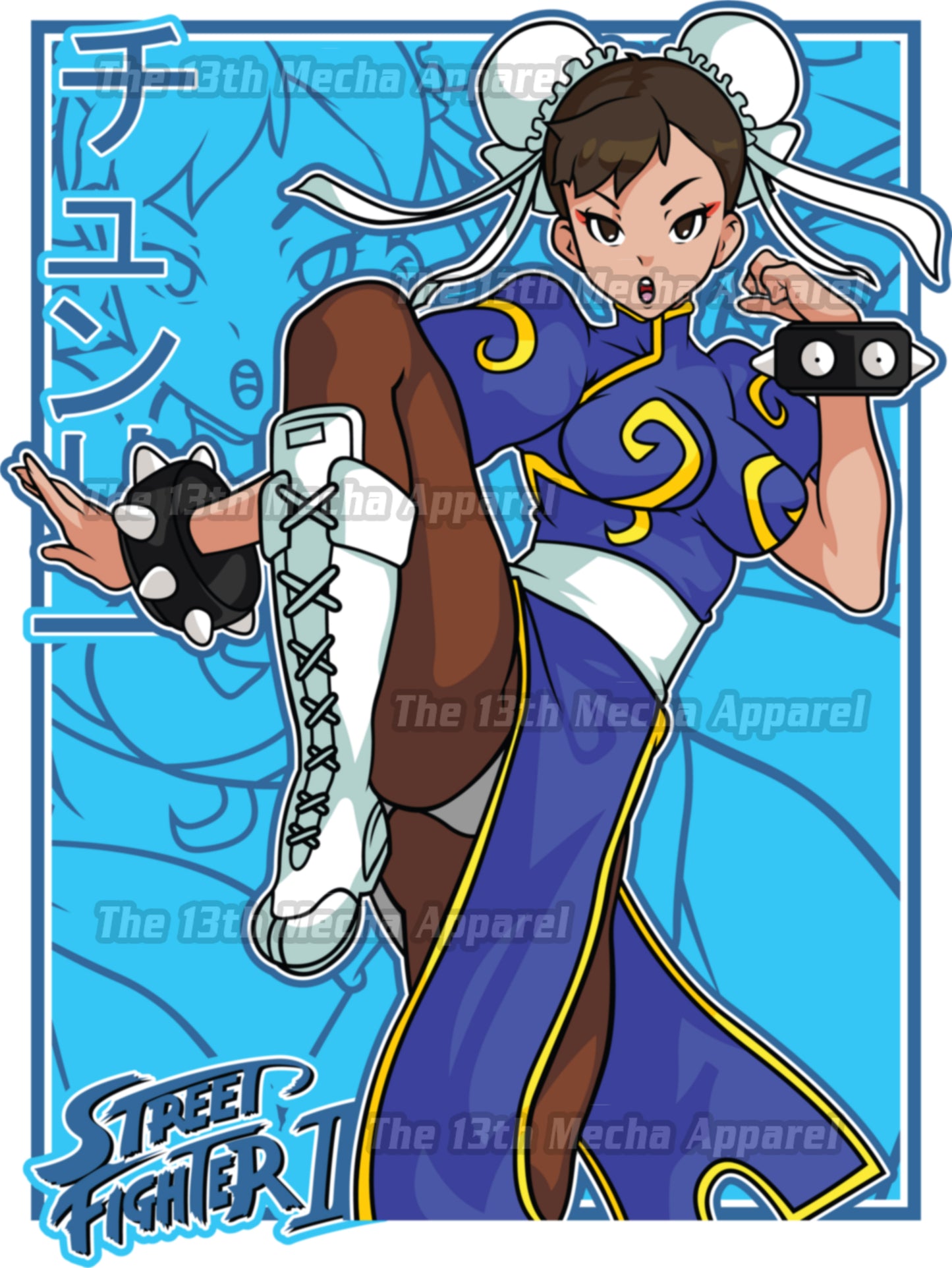 Street Fighter - Chunli 01 Premium Anime Design, High Quality DTF Print, 100% Cotton Shirt