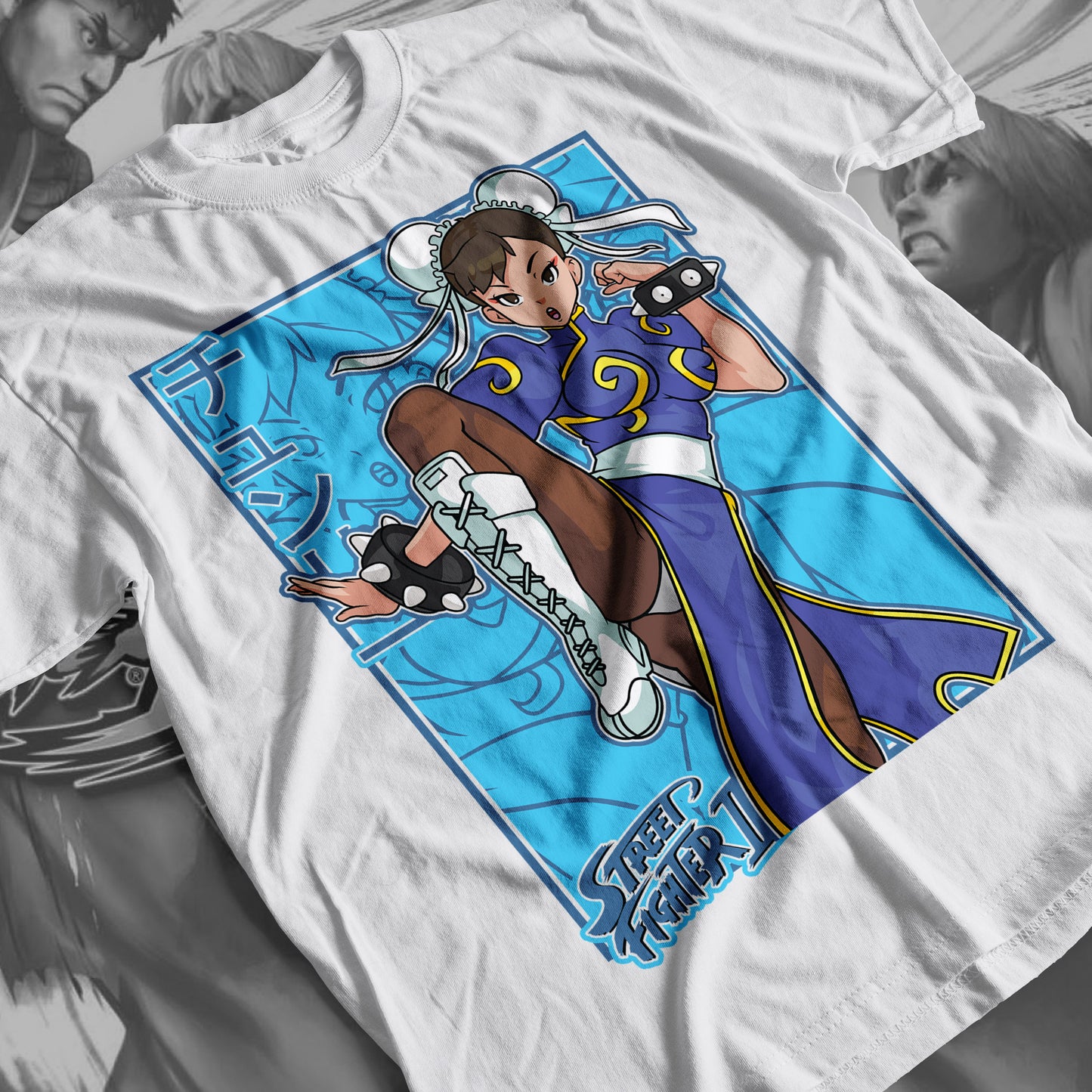 Street Fighter - Chunli 01 Premium Anime Design, High Quality DTF Print, 100% Cotton Shirt
