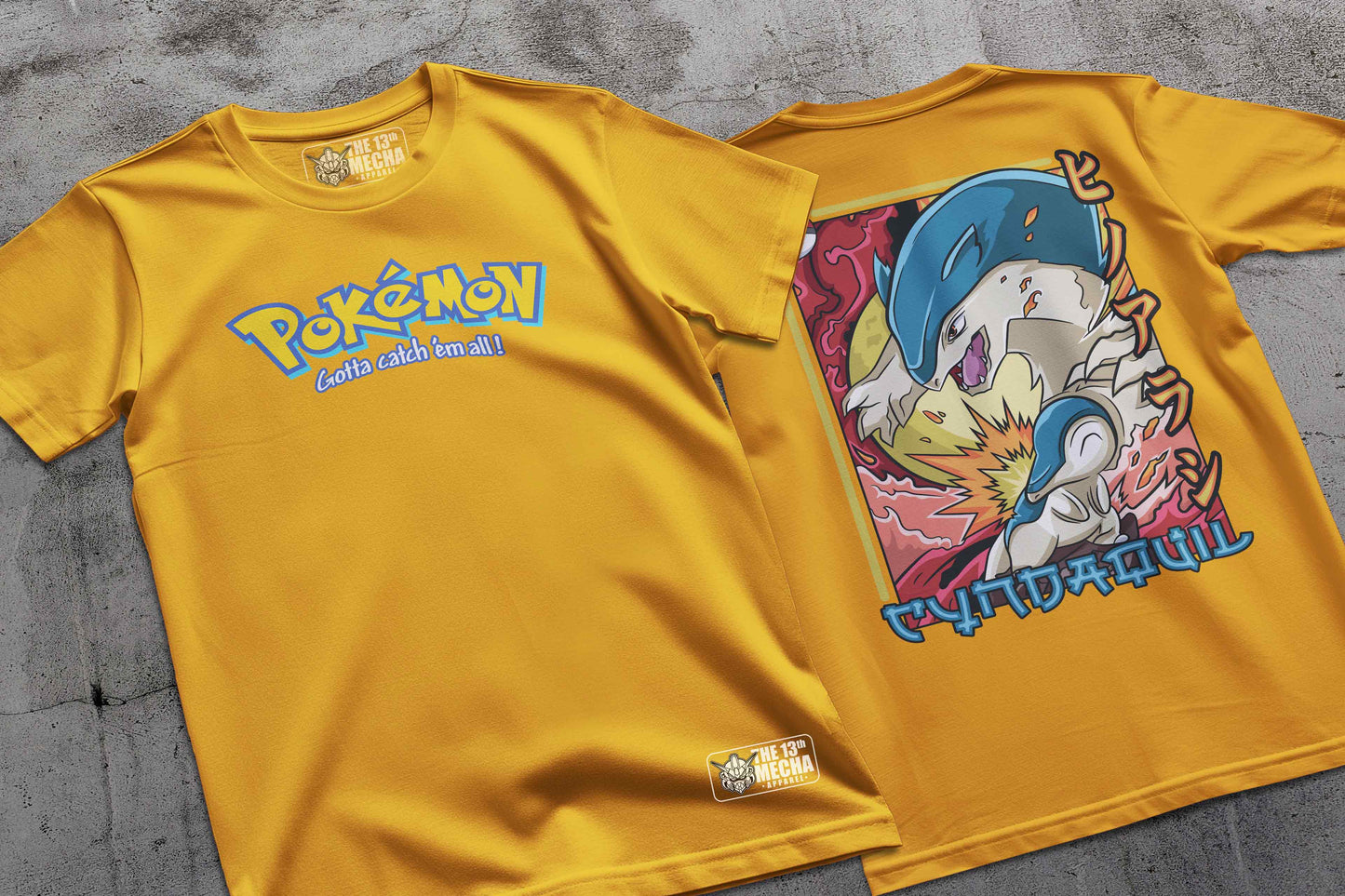 Pokemon - Cyndaquil 01 Premium Anime Design, High Quality DTF Print, 100% Cotton Shirt