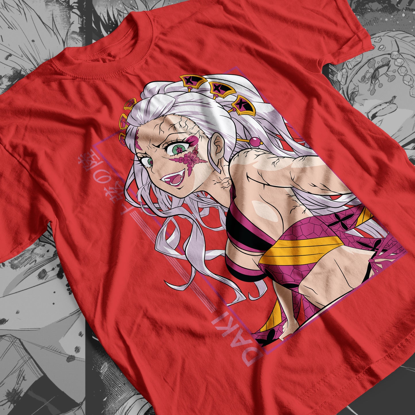 Demon Slayer - Daki 02 Premium Anime Design, High Quality DTF Print, 100% Cotton Shirt