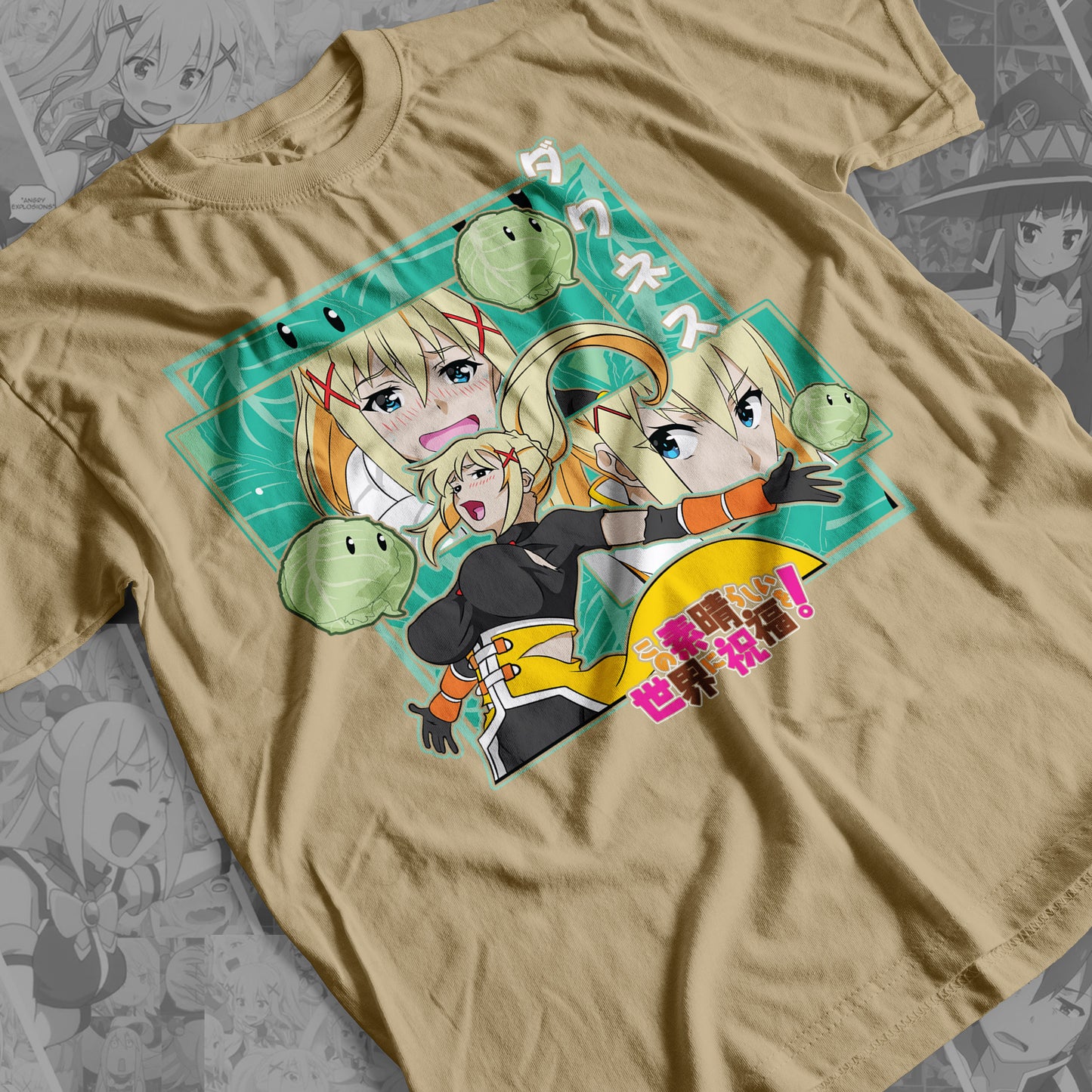 KonoSuba - Darkness 01 Premium Anime Design, High Quality DTF Print, 100% Cotton Shirt